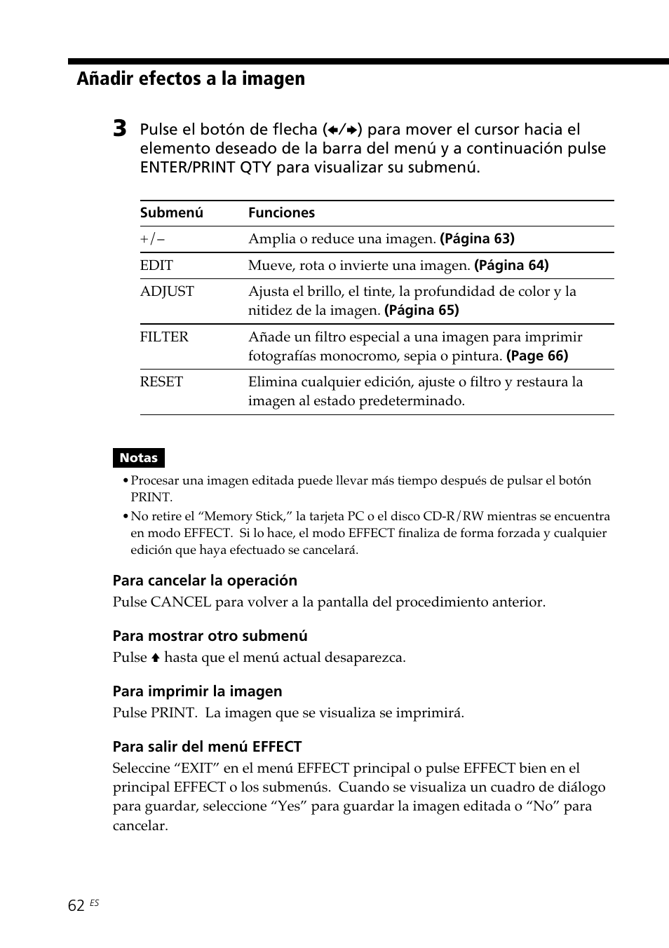 Añadir efectos a la imagen | Sony DPP-SV88 User Manual | Page 290 / 344