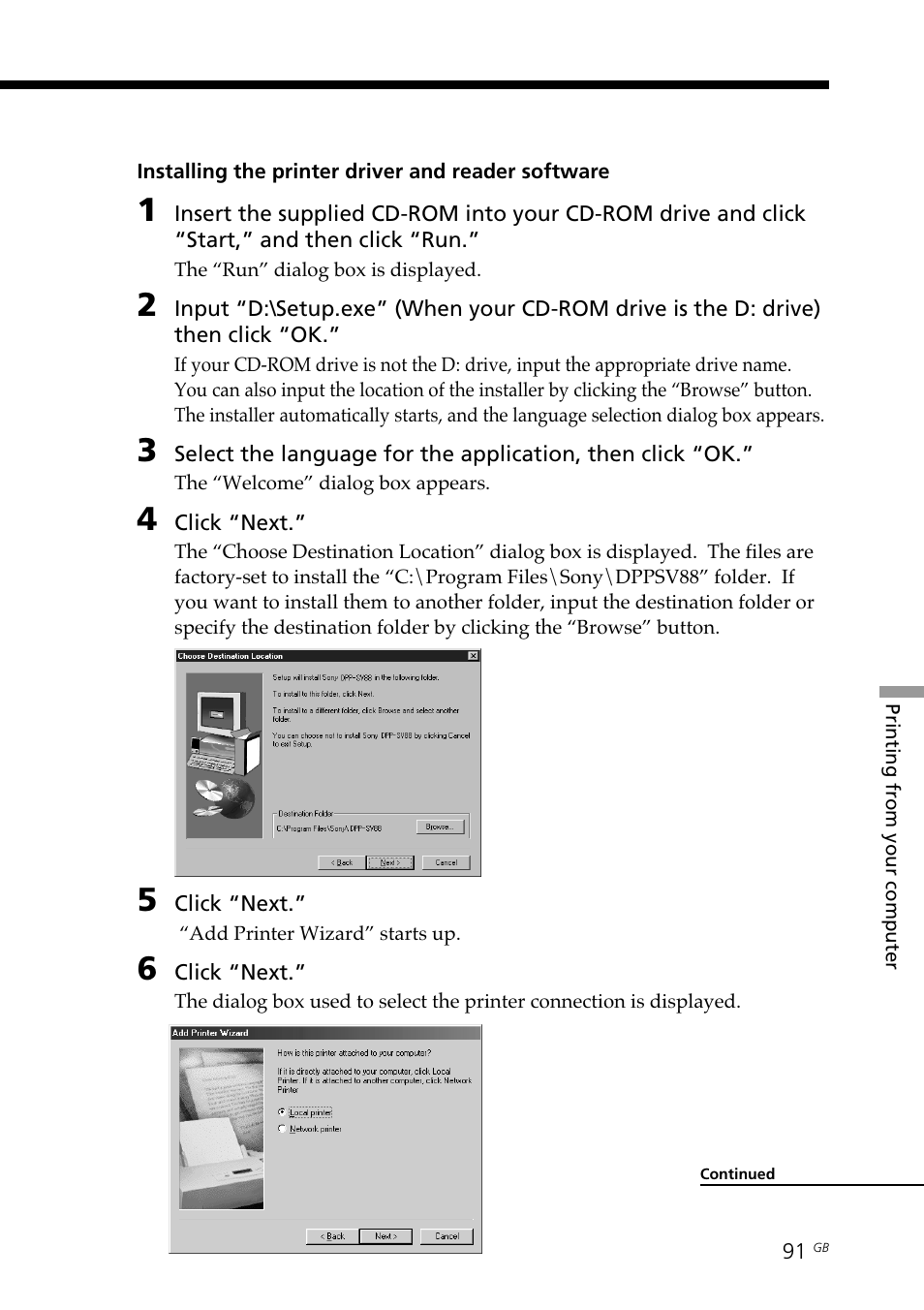 Sony DPP-SV88 User Manual | Page 91 / 344