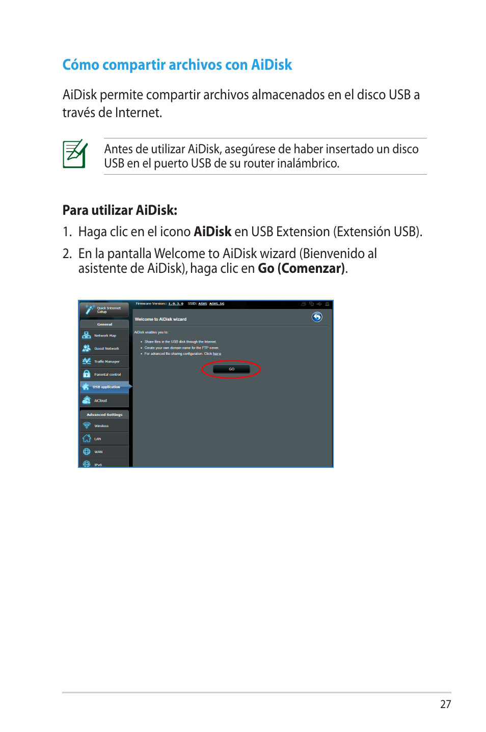 Cómo compartir archivos con aidisk | Asus DSL-N66U User Manual | Page 27 / 70