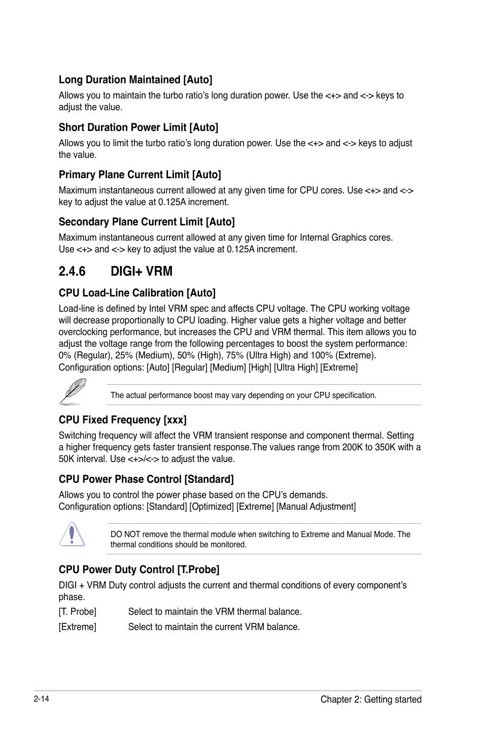 6 digi+ vrm, Digi+ vrm -14 | Asus H61M-PLUS User Manual | Page 54 / 80