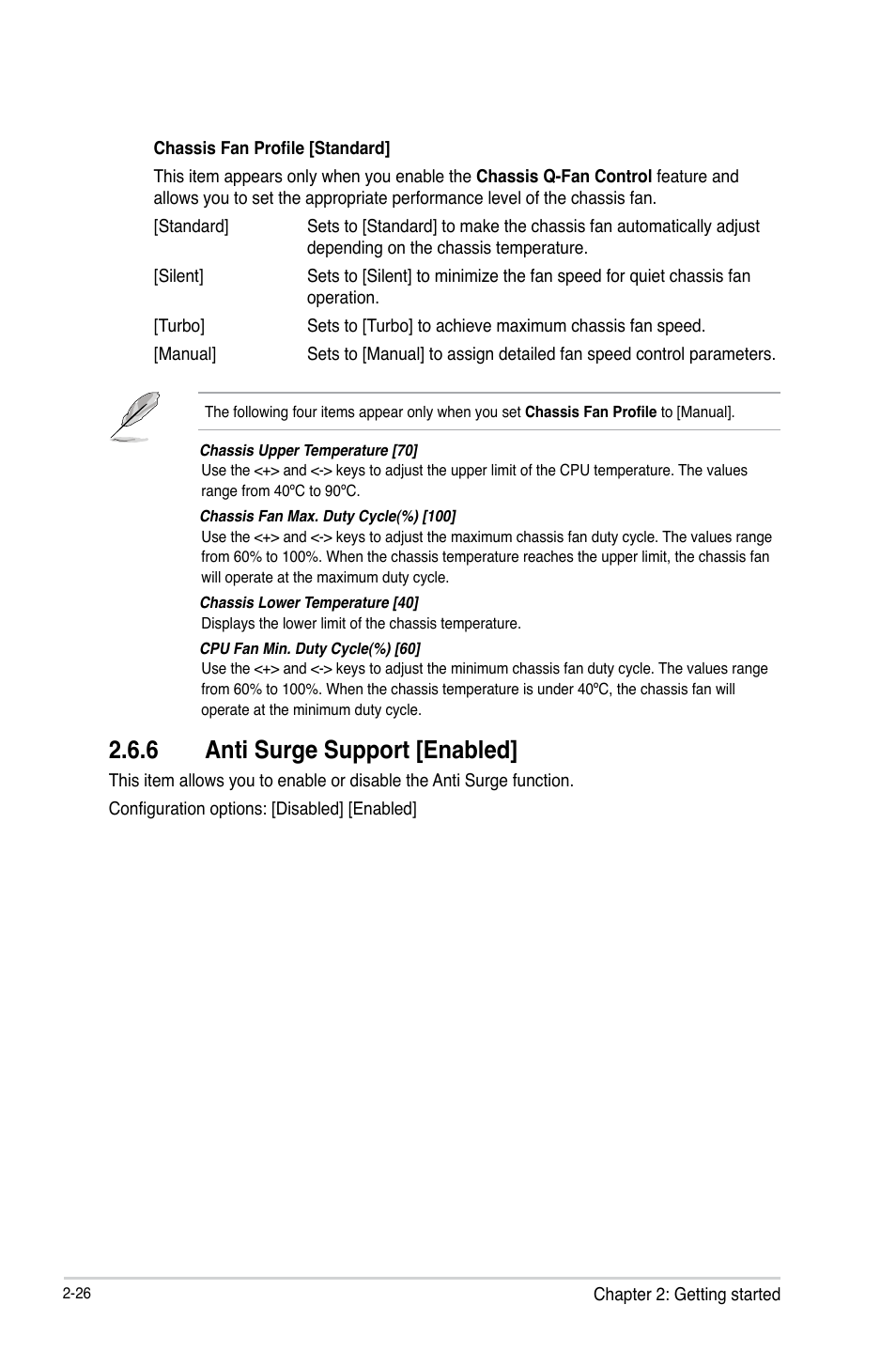 6 anti surge support [enabled, Anti surge support [enabled] -26 | Asus H61M-PLUS User Manual | Page 66 / 80