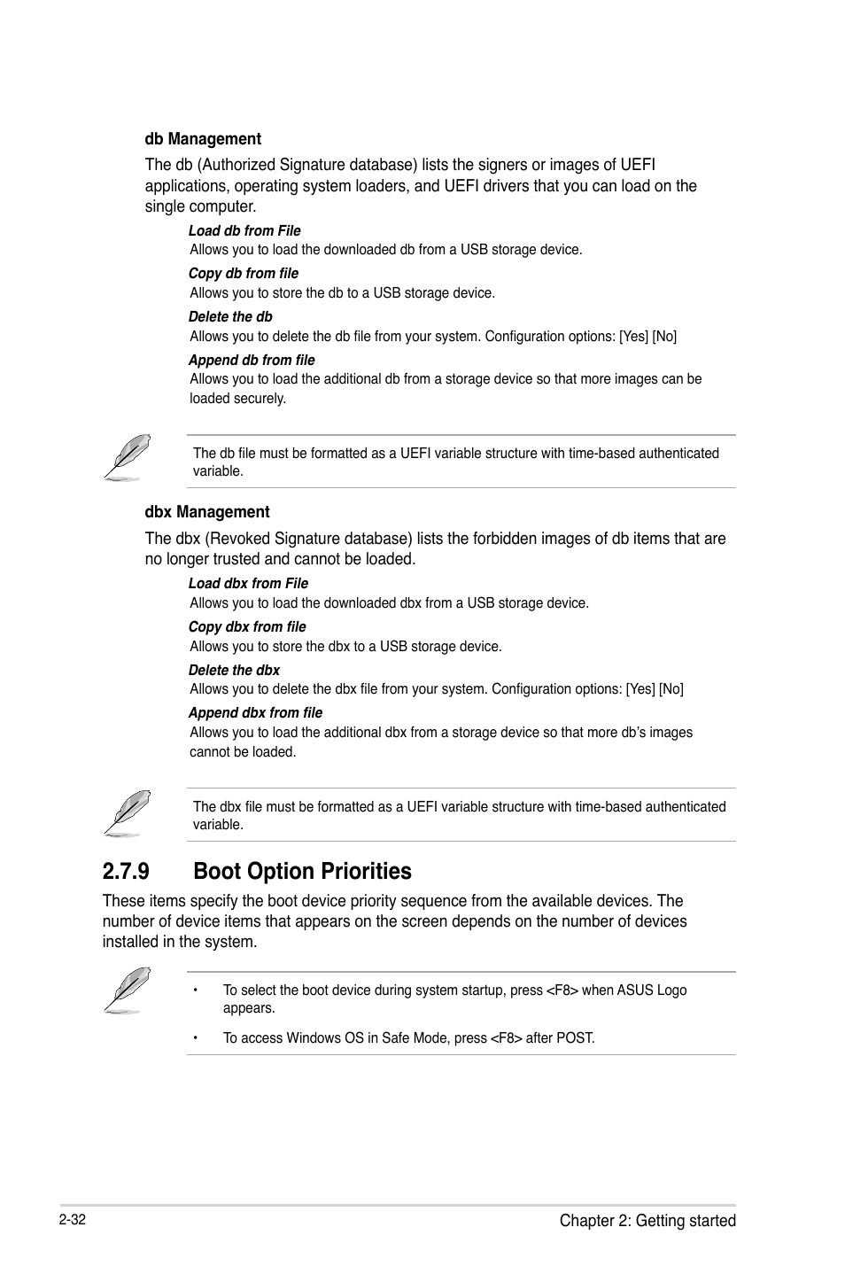 9 boot option priorities, Boot option priorities -32 | Asus H61M-PLUS User Manual | Page 72 / 80