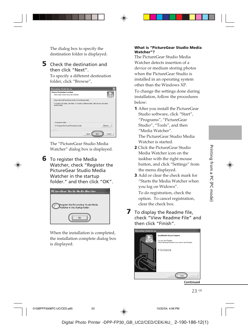 Sony DPP-FP30 User Manual | Page 23 / 52