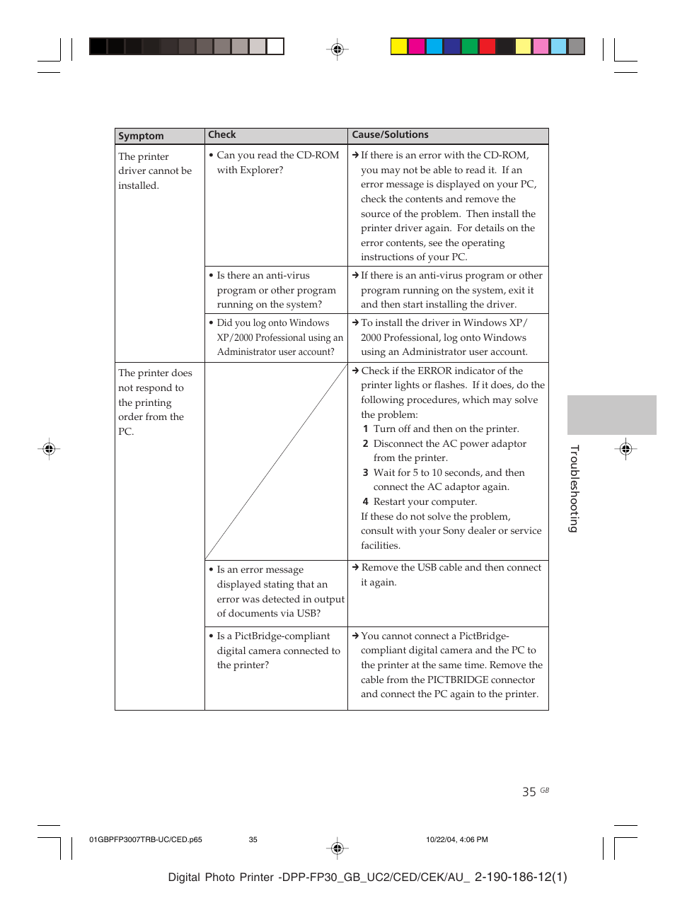 Sony DPP-FP30 User Manual | Page 35 / 52