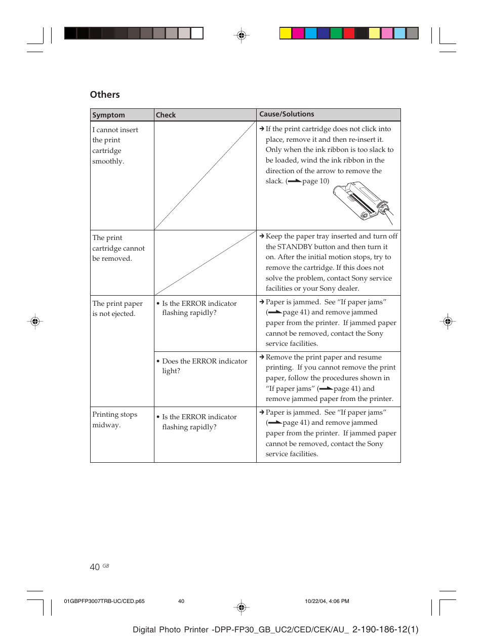 Others | Sony DPP-FP30 User Manual | Page 40 / 52