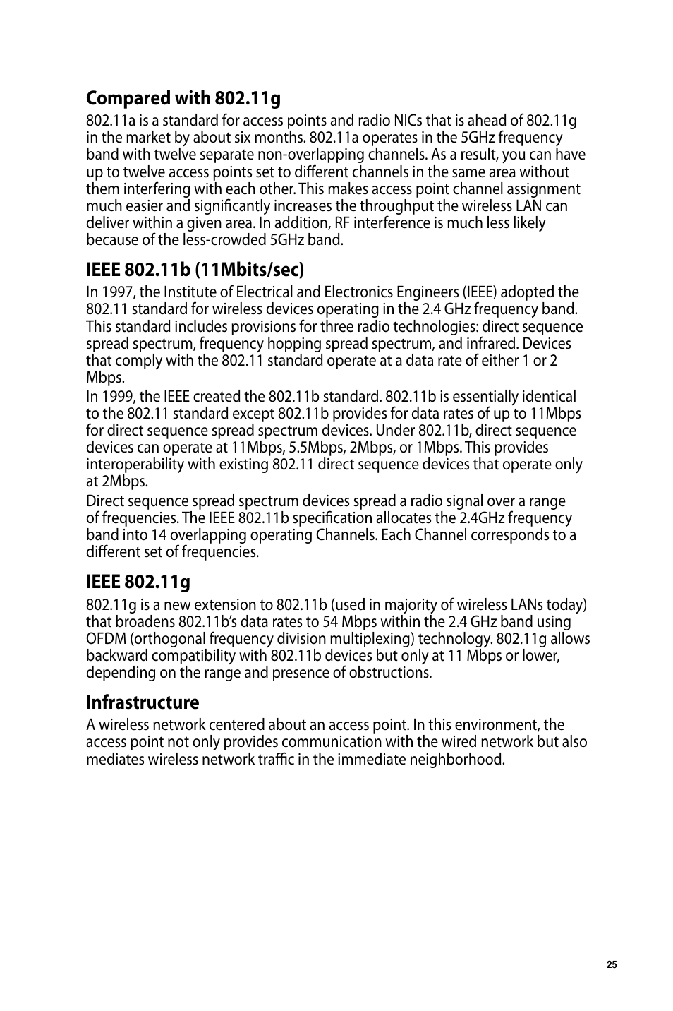 Infrastructure | Asus USB-AC51 User Manual | Page 25 / 36