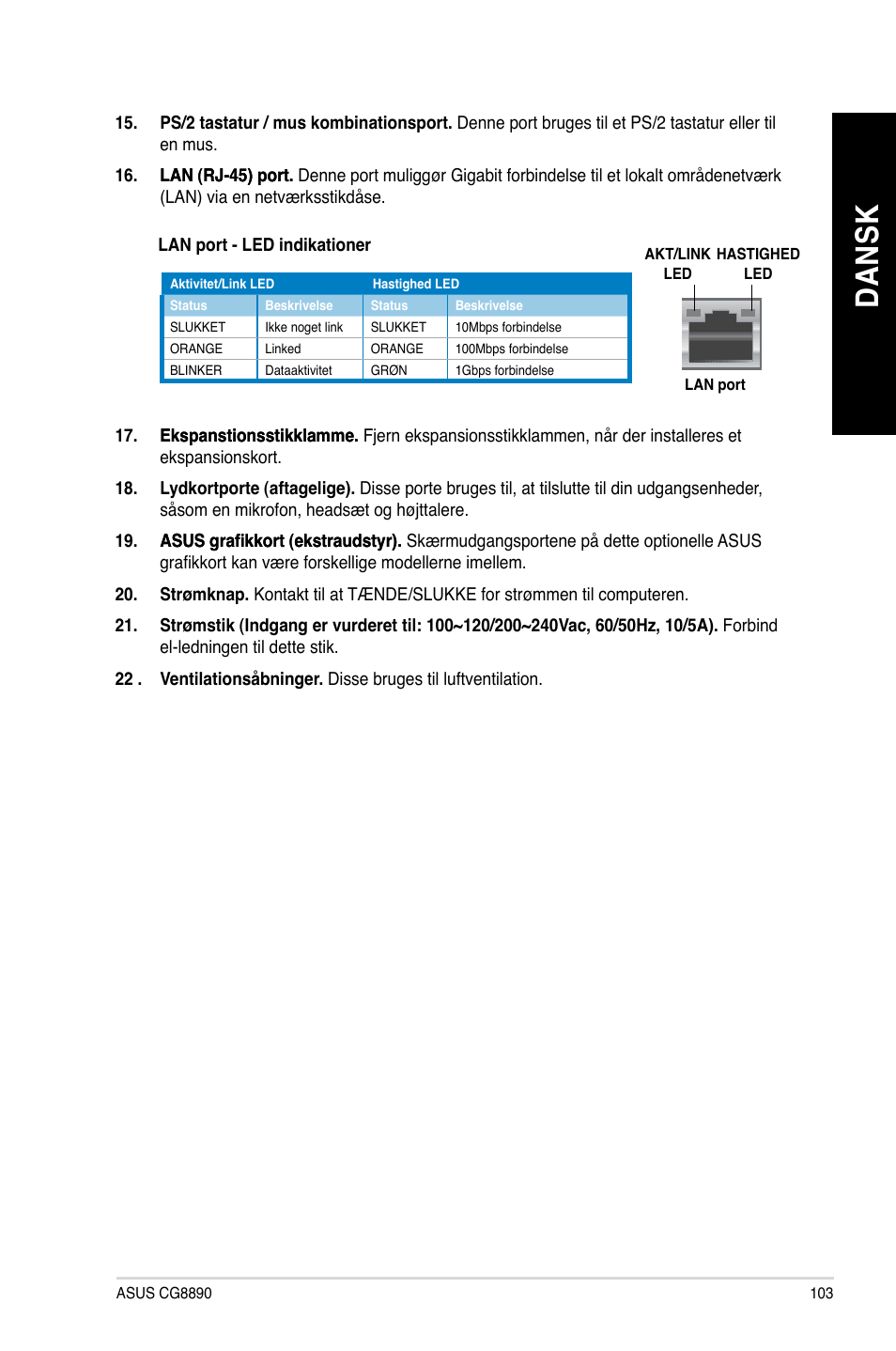 Da ns k da ns k | Asus CG8890 User Manual | Page 105 / 442