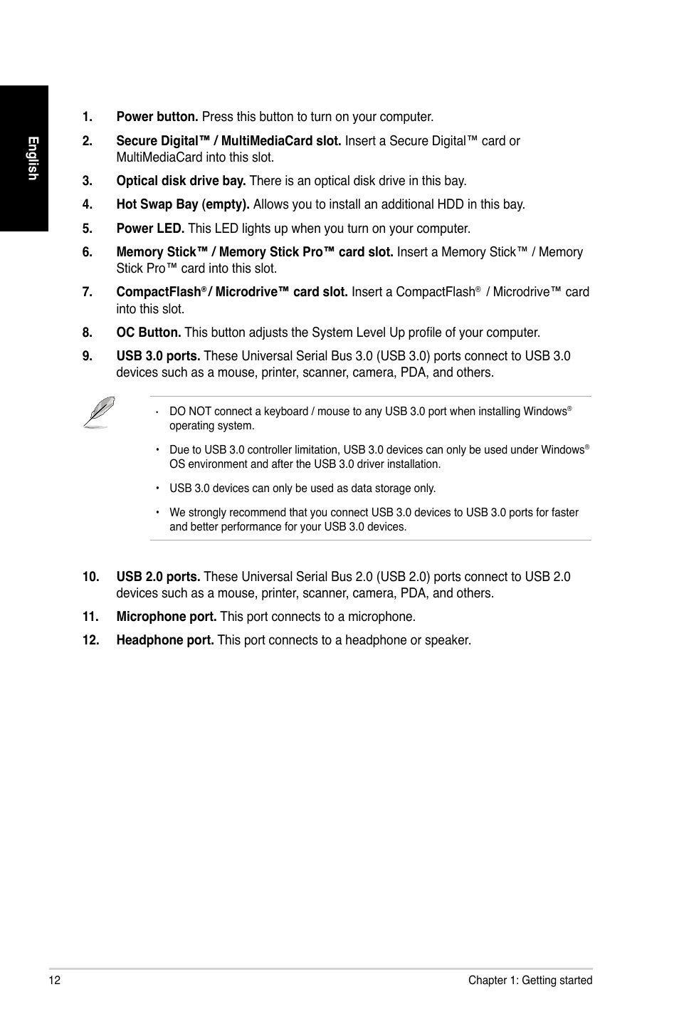 Asus CG8890 User Manual | Page 14 / 442