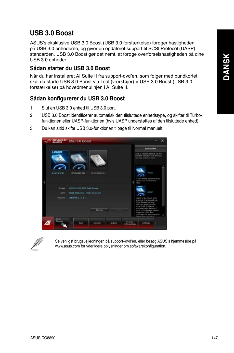 Usb 3.0 boost, Da ns k da ns k | Asus CG8890 User Manual | Page 149 / 442