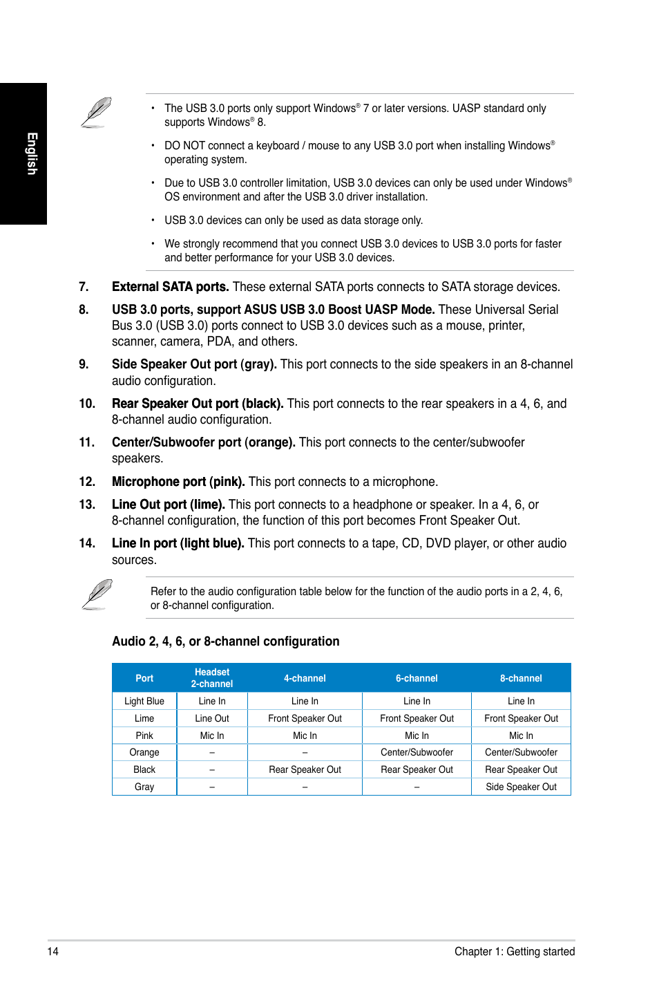 Asus CG8890 User Manual | Page 16 / 442