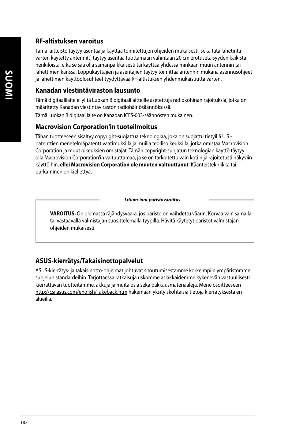 Asus CG8890 User Manual | Page 184 / 442