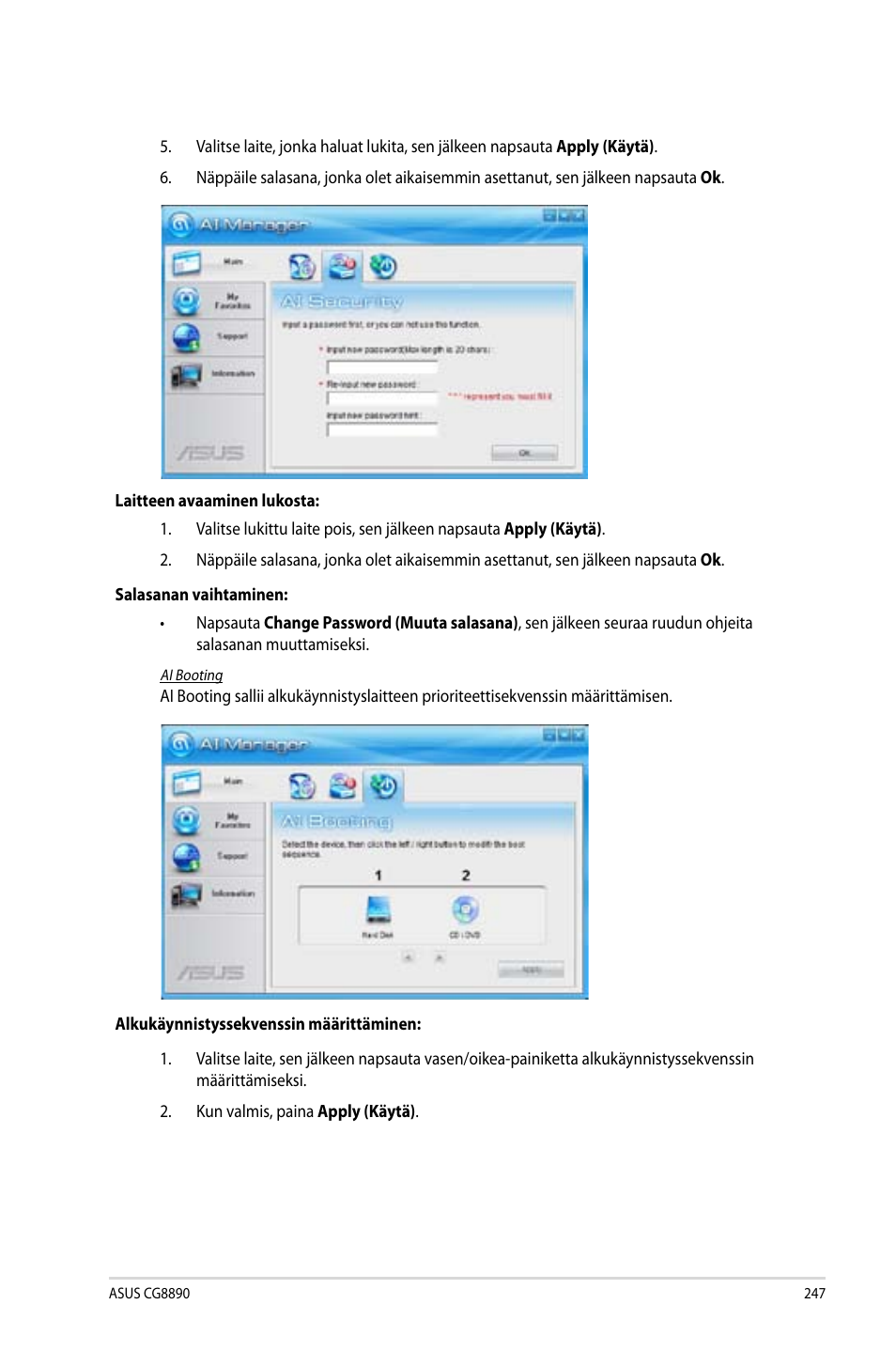 Asus CG8890 User Manual | Page 249 / 442