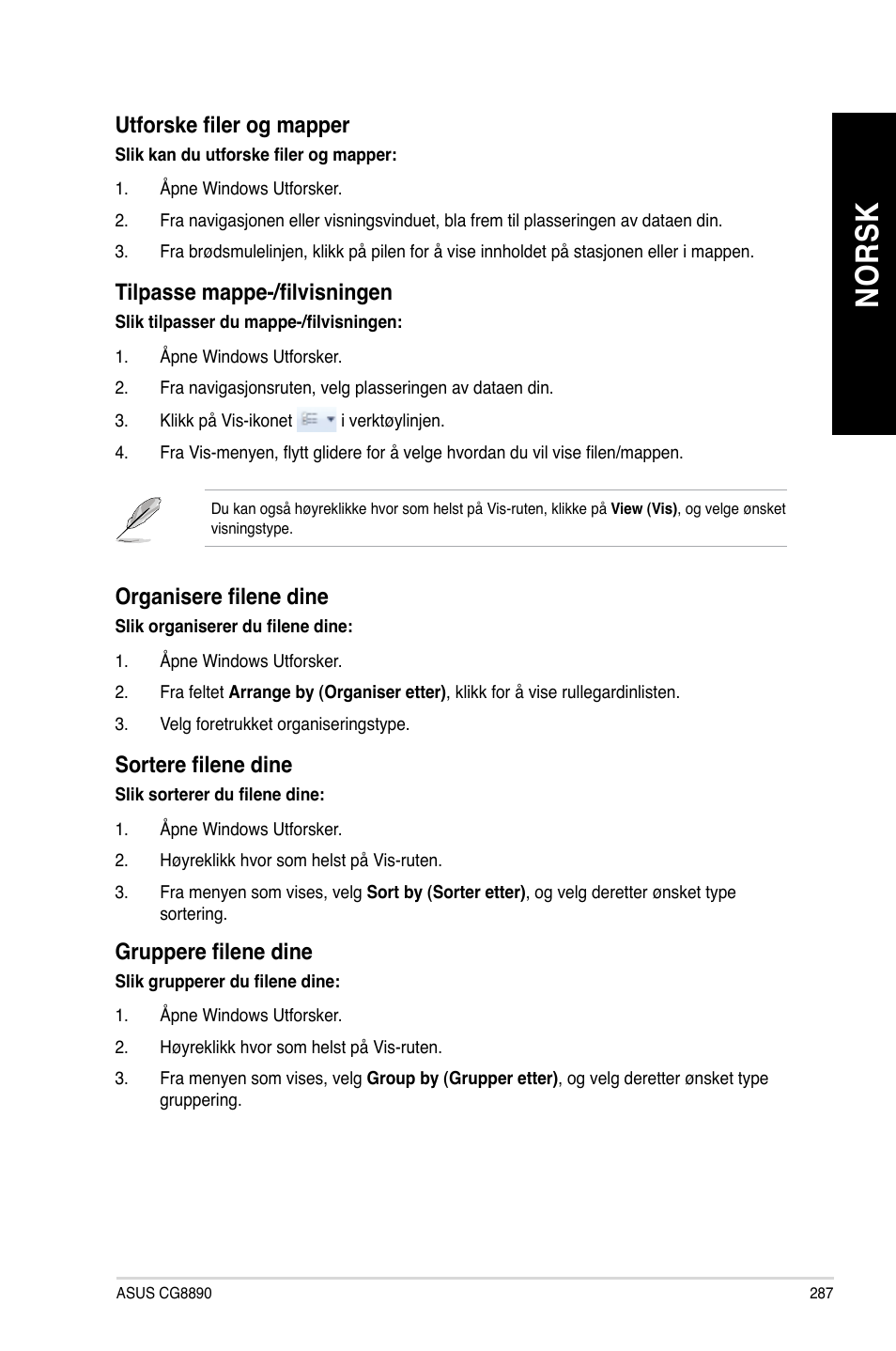 No rs k no rs k | Asus CG8890 User Manual | Page 289 / 442