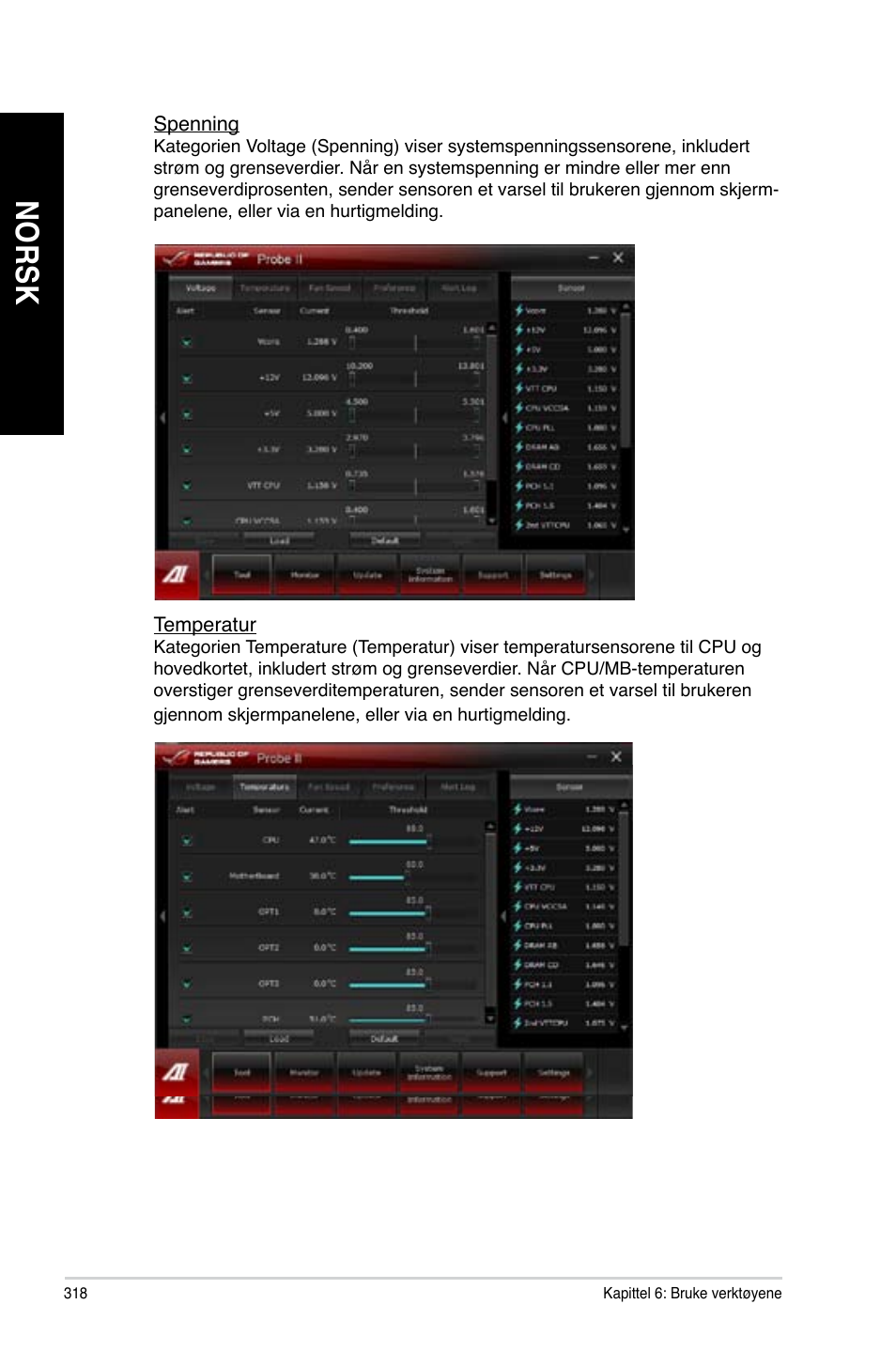 No rs k no rs k no rs k no rs k | Asus CG8890 User Manual | Page 320 / 442