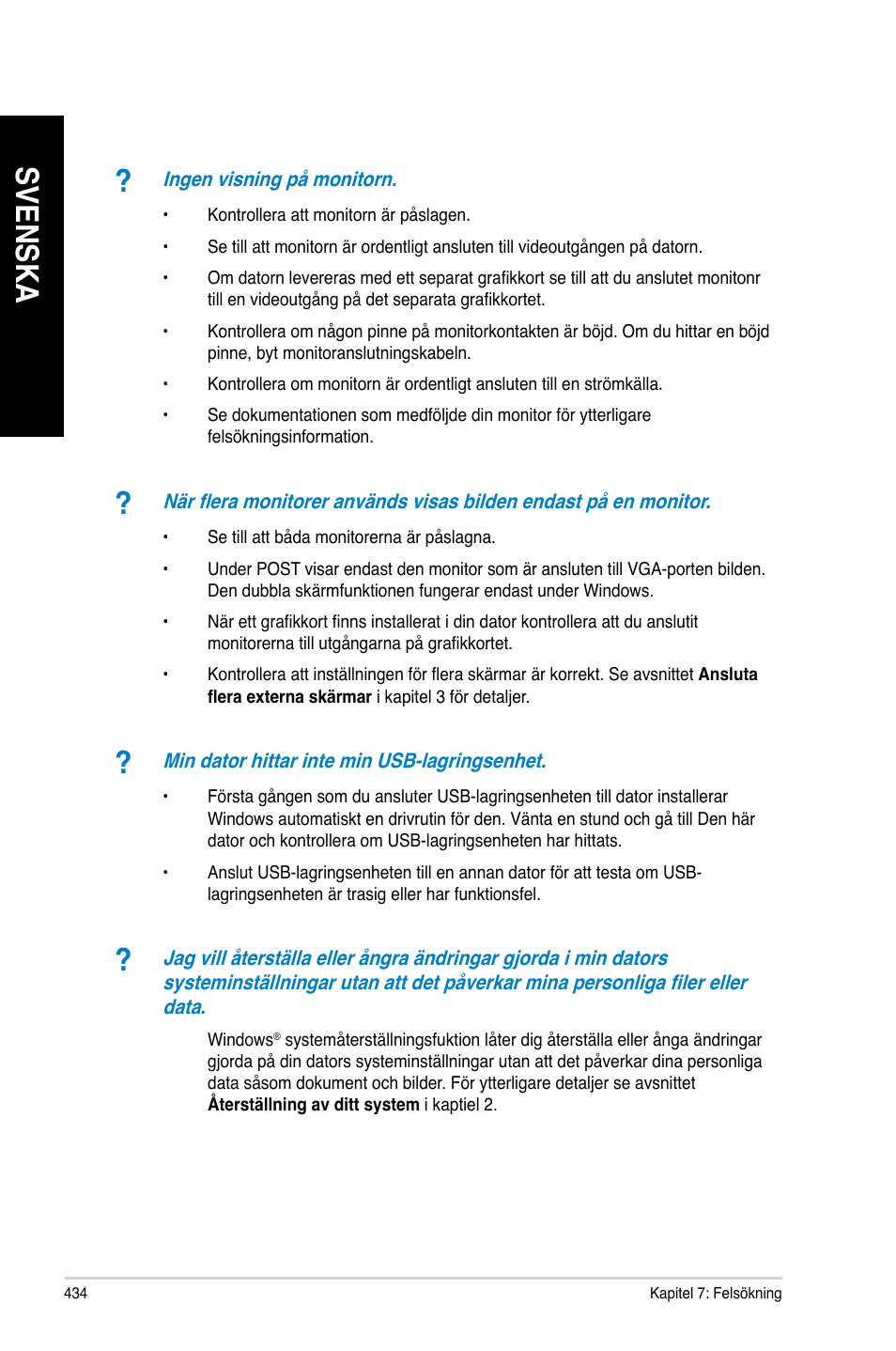 Svenska | Asus CG8890 User Manual | Page 436 / 442