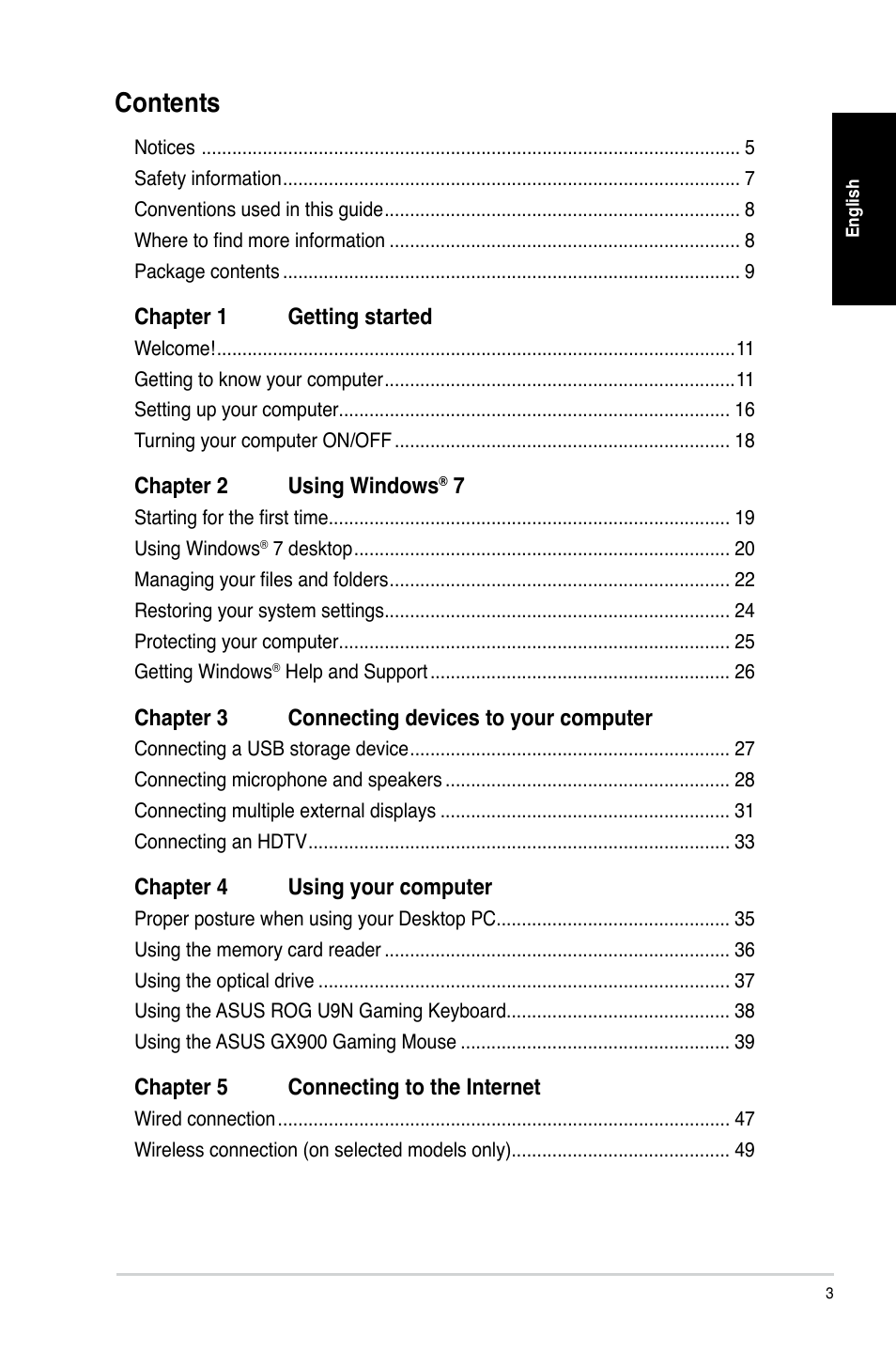 Asus CG8890 User Manual | Page 5 / 442