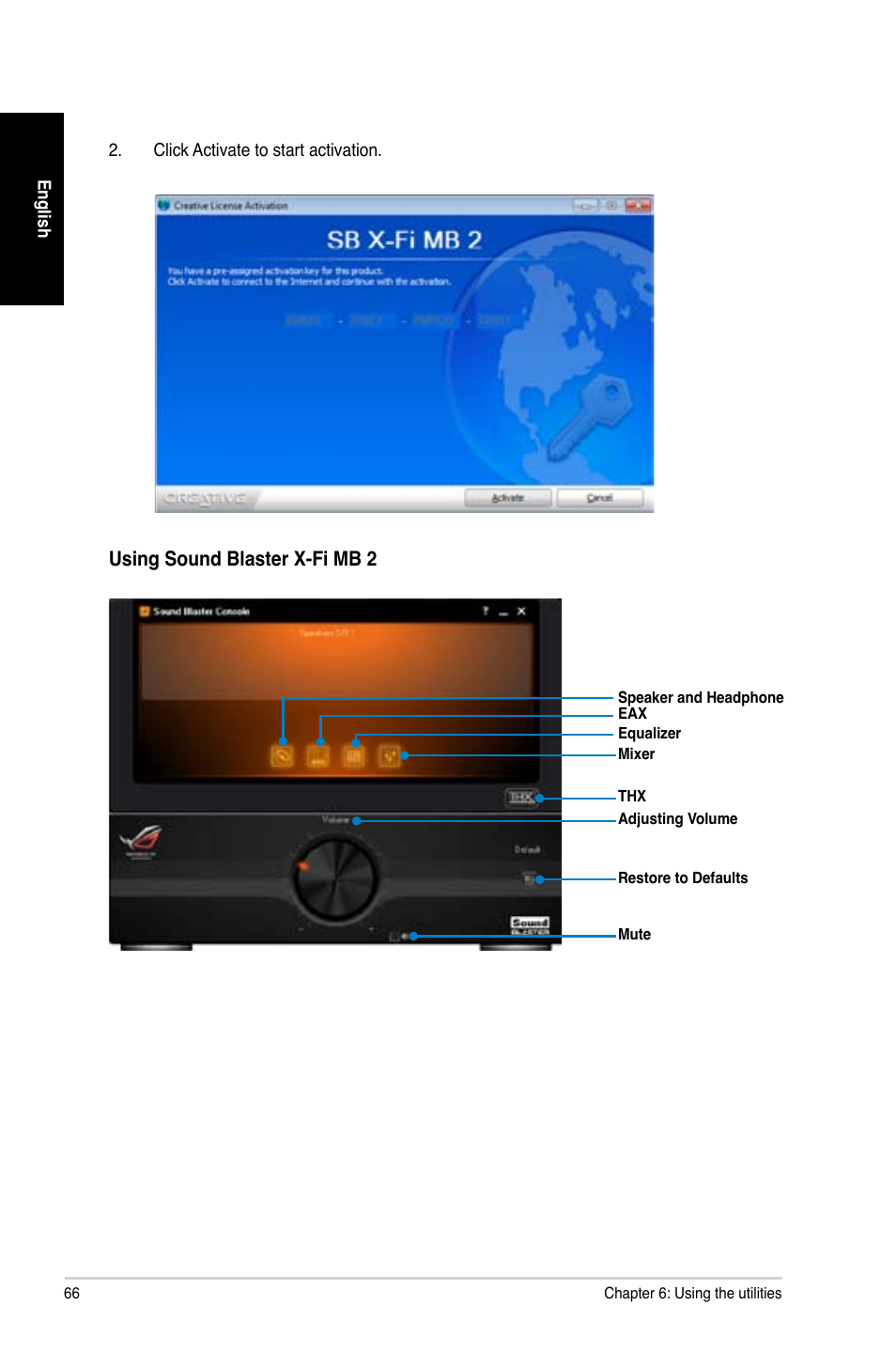 Using.sound.blaster.x-fi.mb.2 | Asus CG8890 User Manual | Page 68 / 442