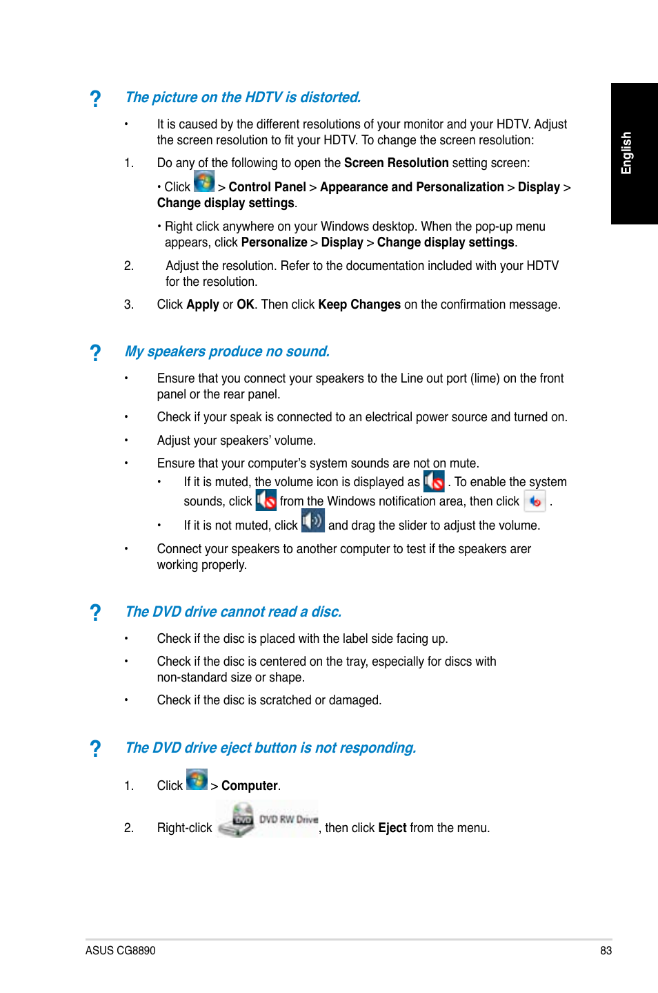 Asus CG8890 User Manual | Page 85 / 442