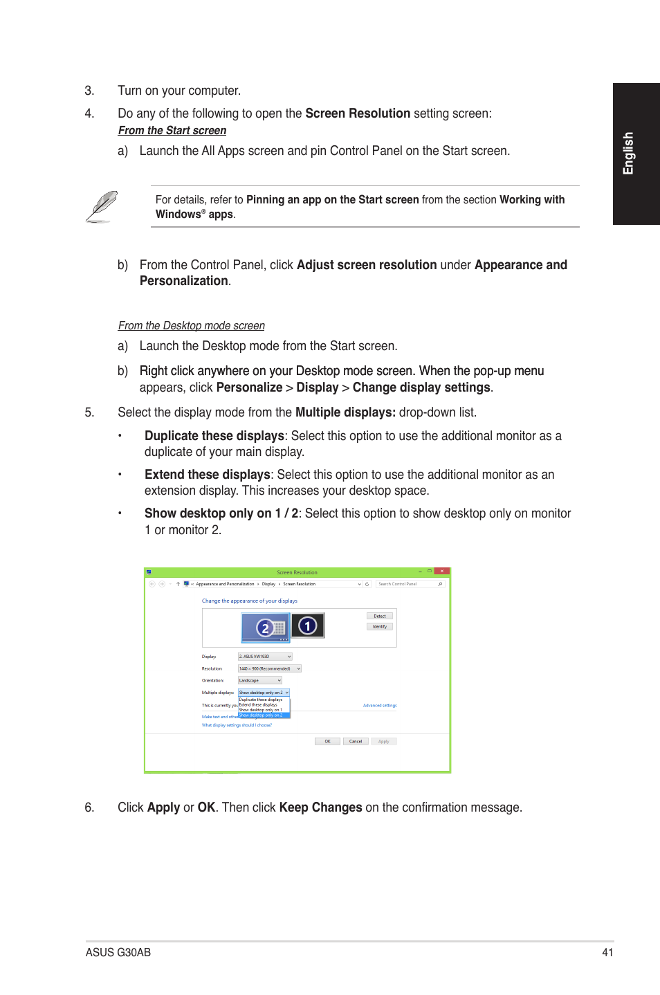 Asus G30AB User Manual | Page 41 / 84