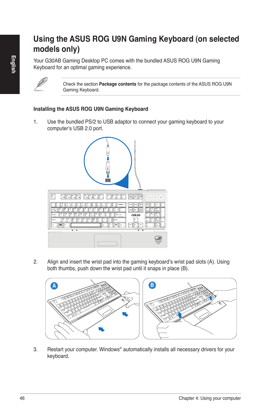 Asus G30AB User Manual | Page 46 / 84