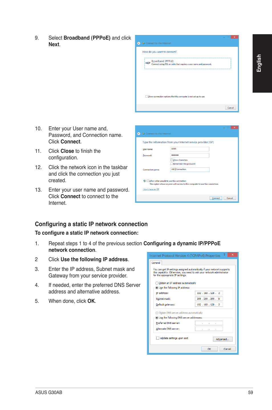 Asus G30AB User Manual | Page 59 / 84