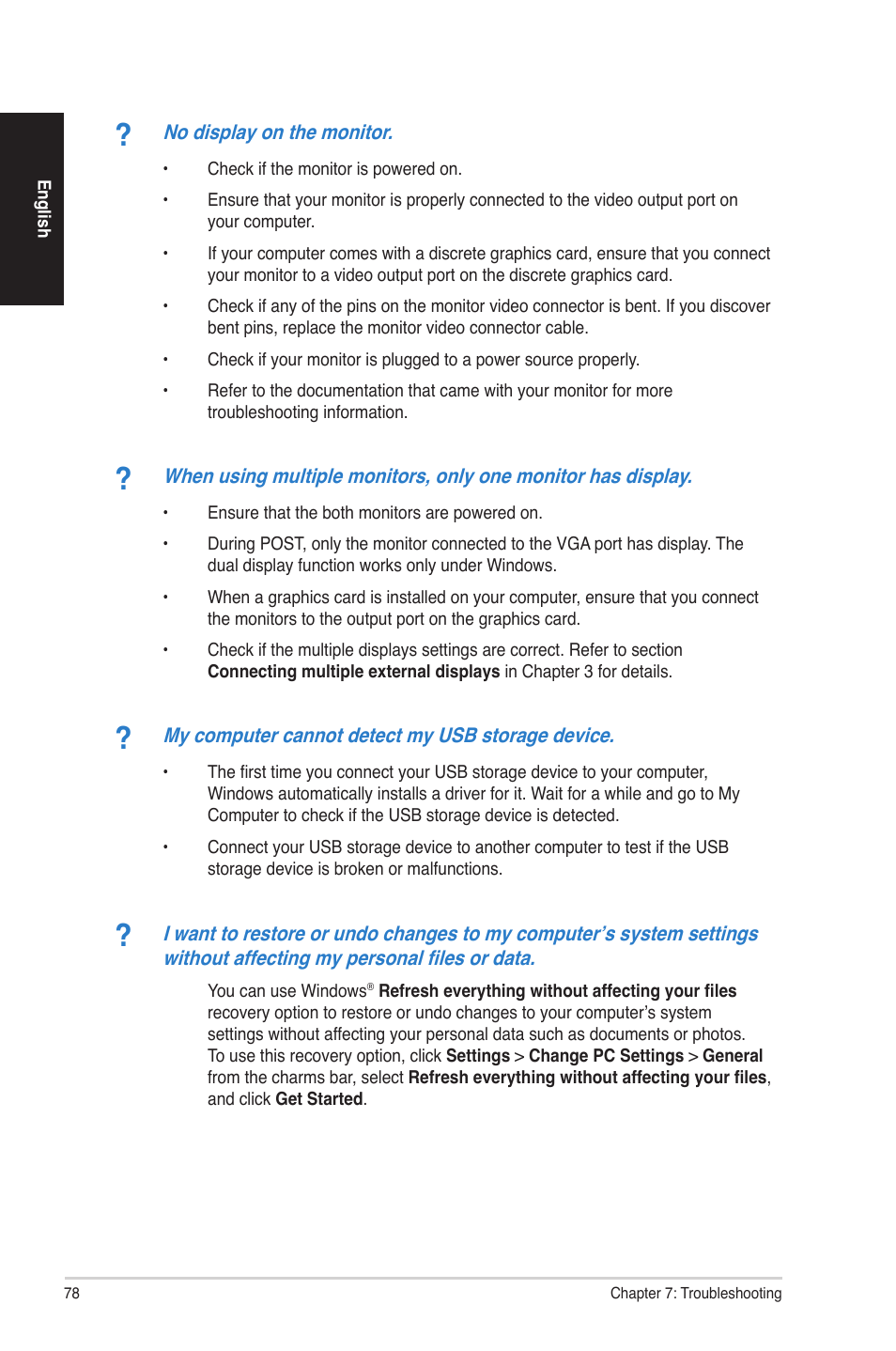 Asus G30AB User Manual | Page 78 / 84