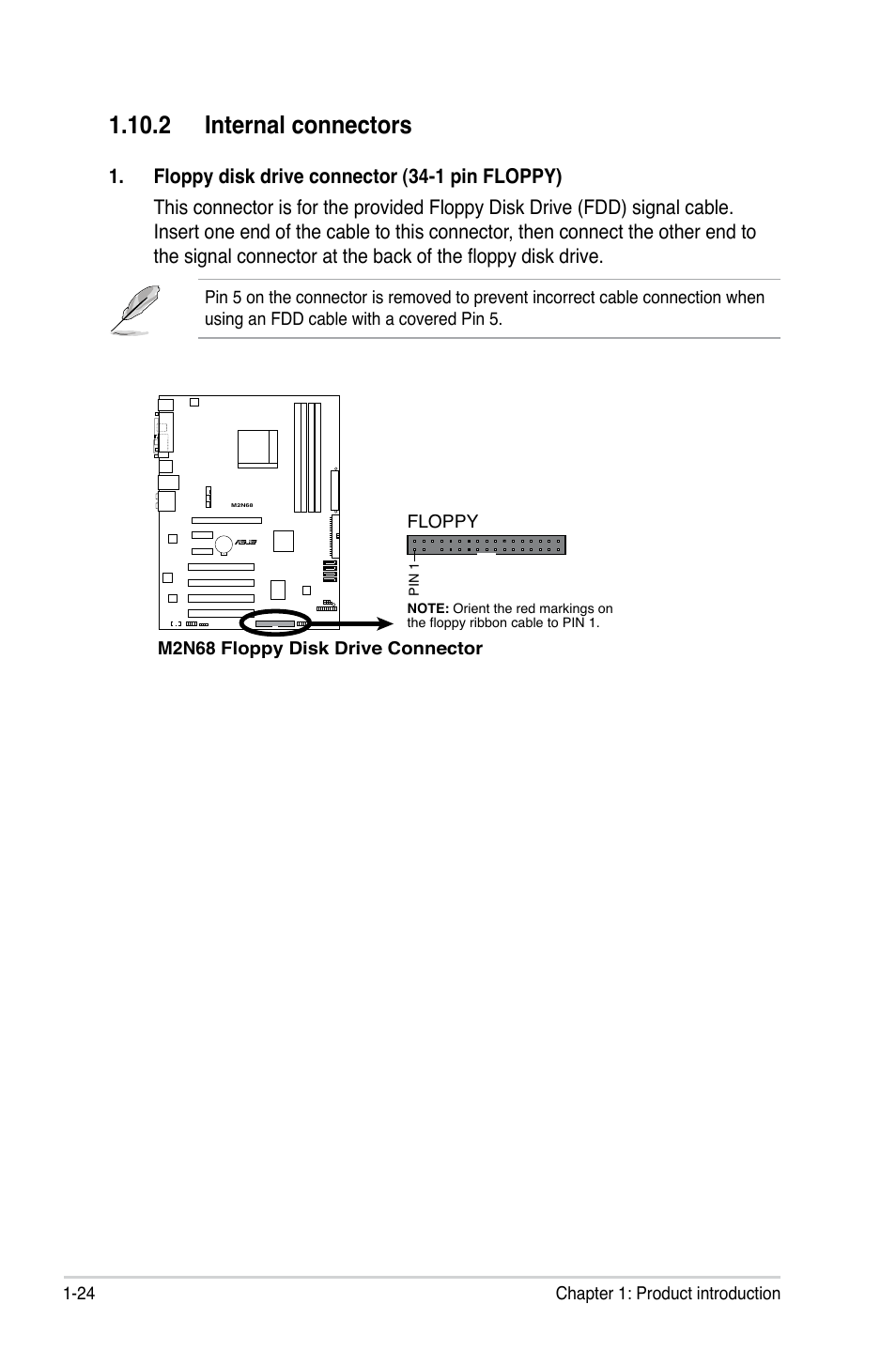 2 internal connectors | Asus M2N68 User Manual | Page 36 / 104