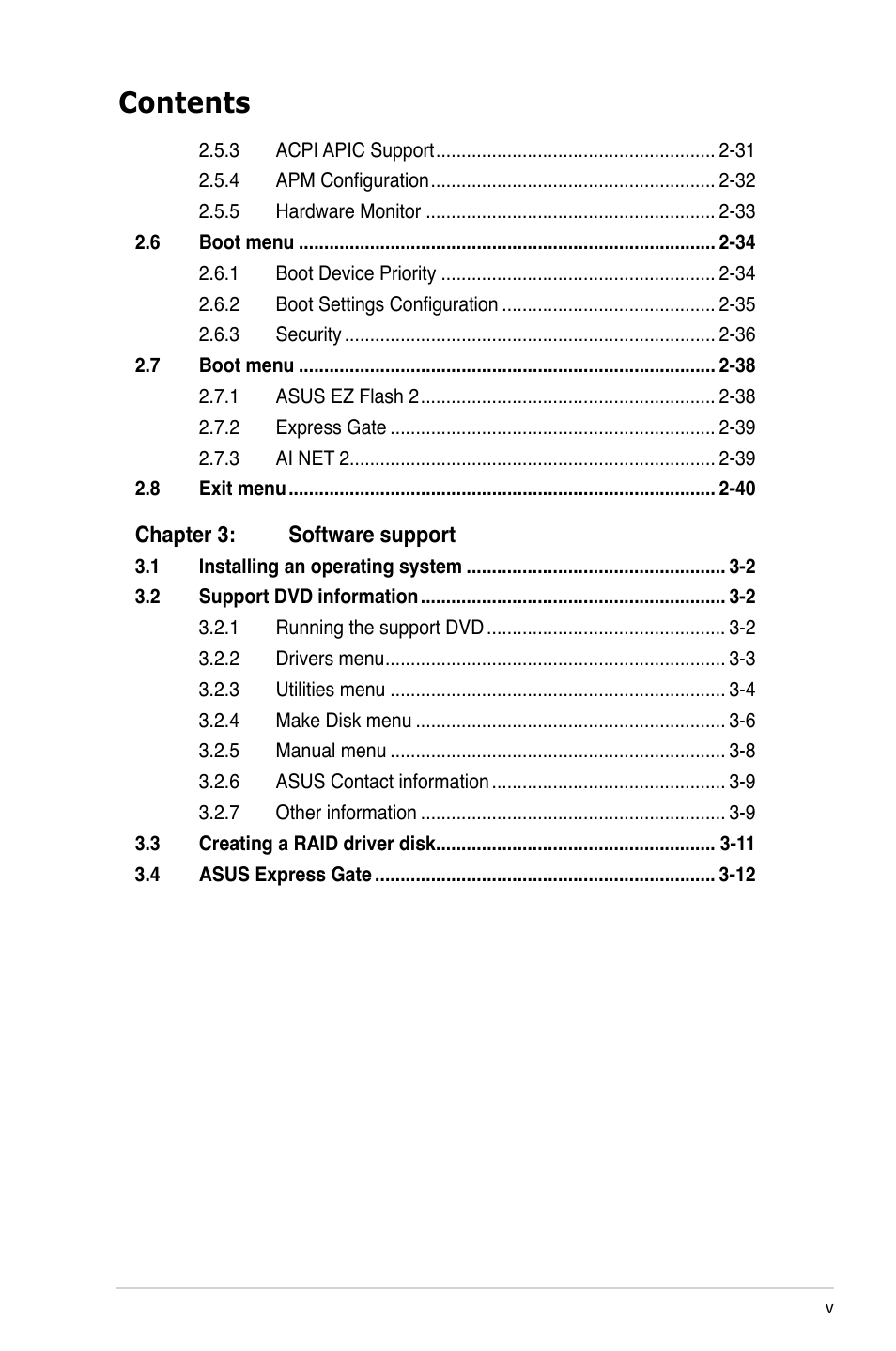 Asus M2N68 User Manual | Page 5 / 104