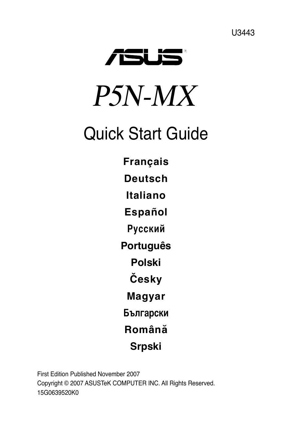 Asus P5N-MX User Manual | 38 pages