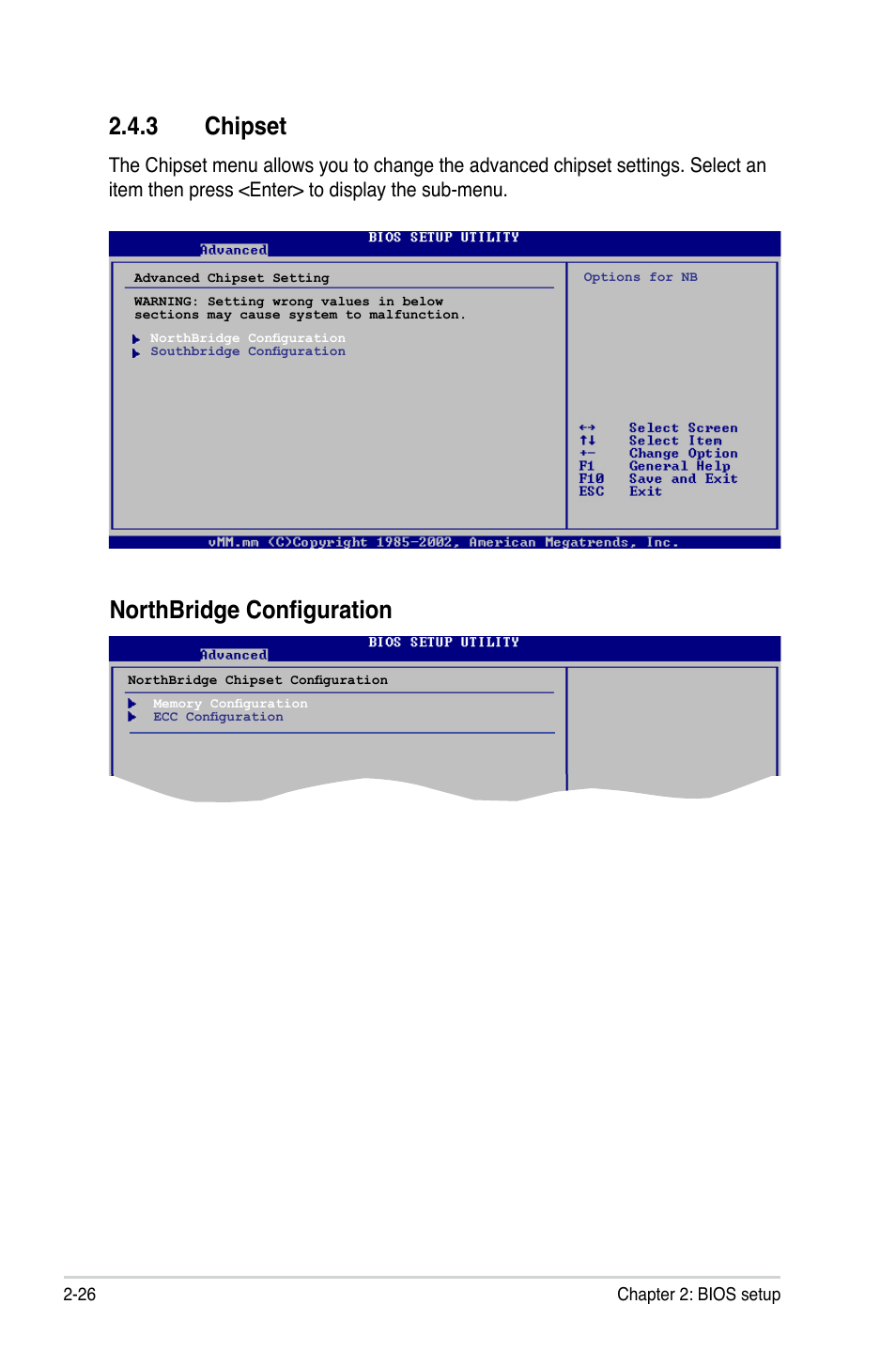 3 chipset, Northbridge configuration 2.4.3 chipset | Asus M3N78-VM User Manual | Page 74 / 118