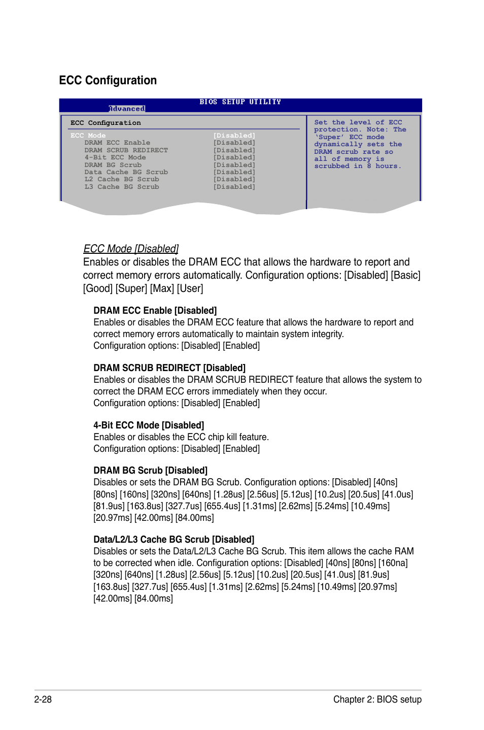 Ecc configuration | Asus M3N78-VM User Manual | Page 76 / 118