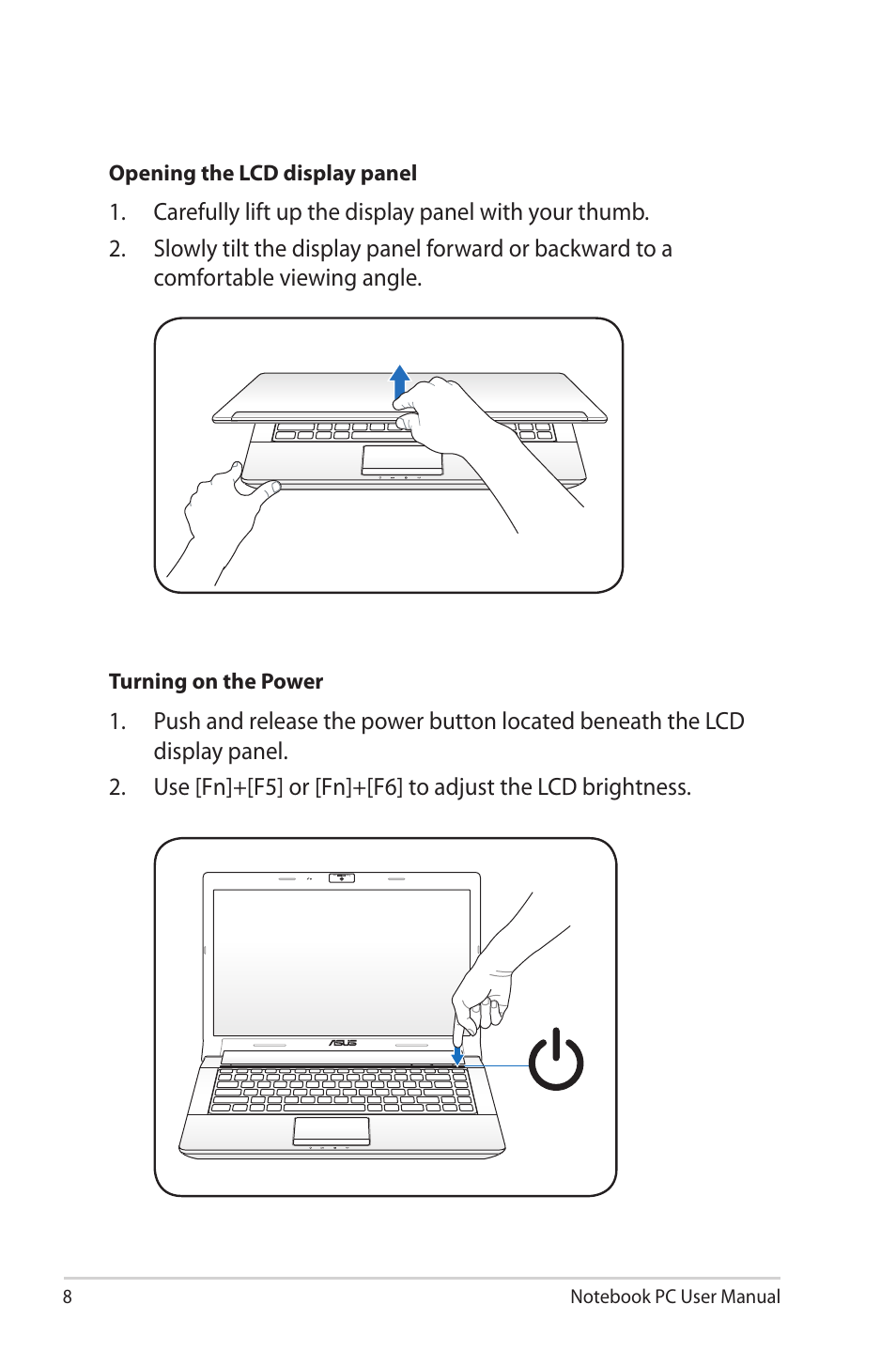 Asus N43JQ User Manual | Page 8 / 30