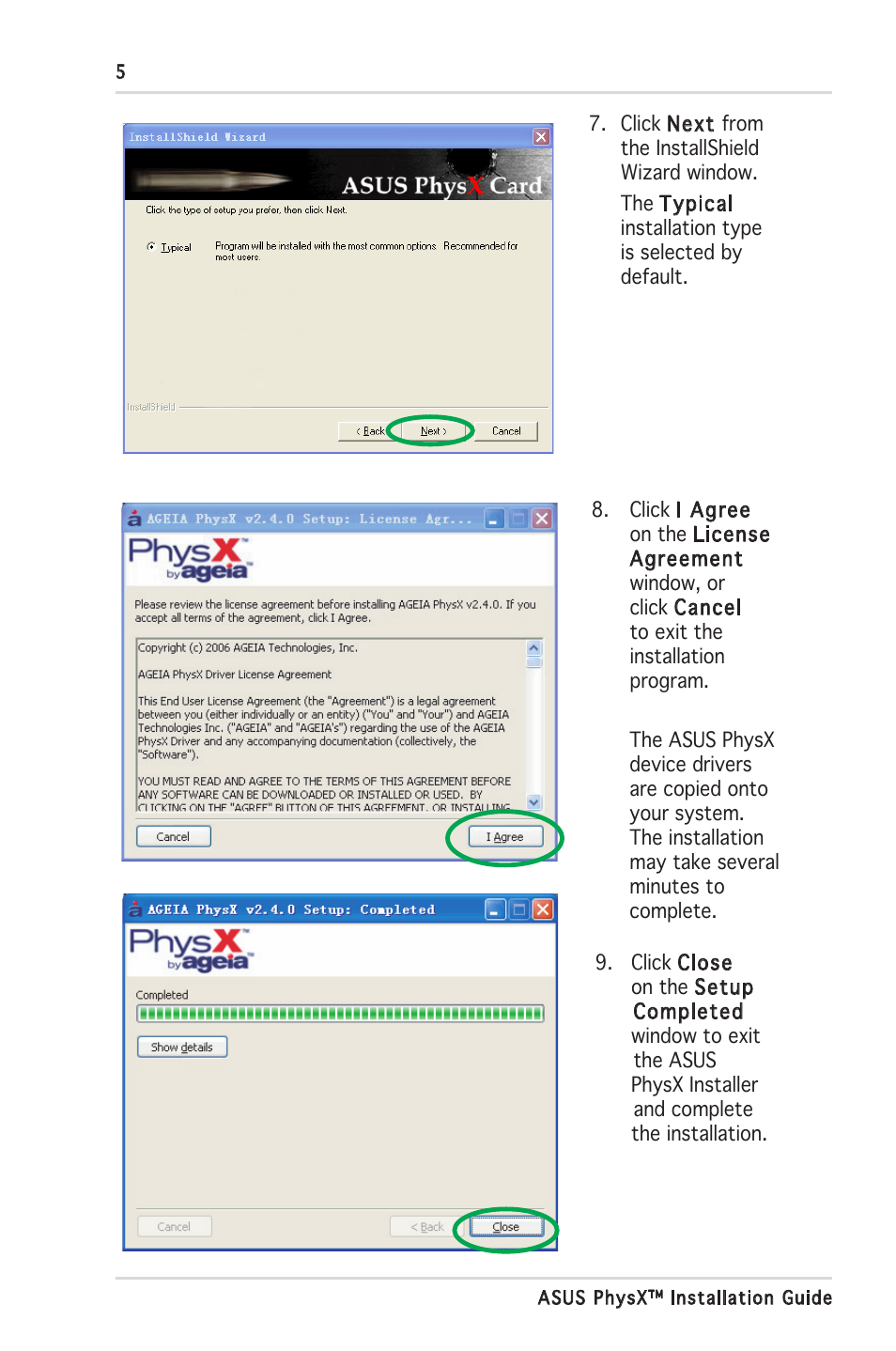 Asus PhysX P1 User Manual | Page 10 / 18