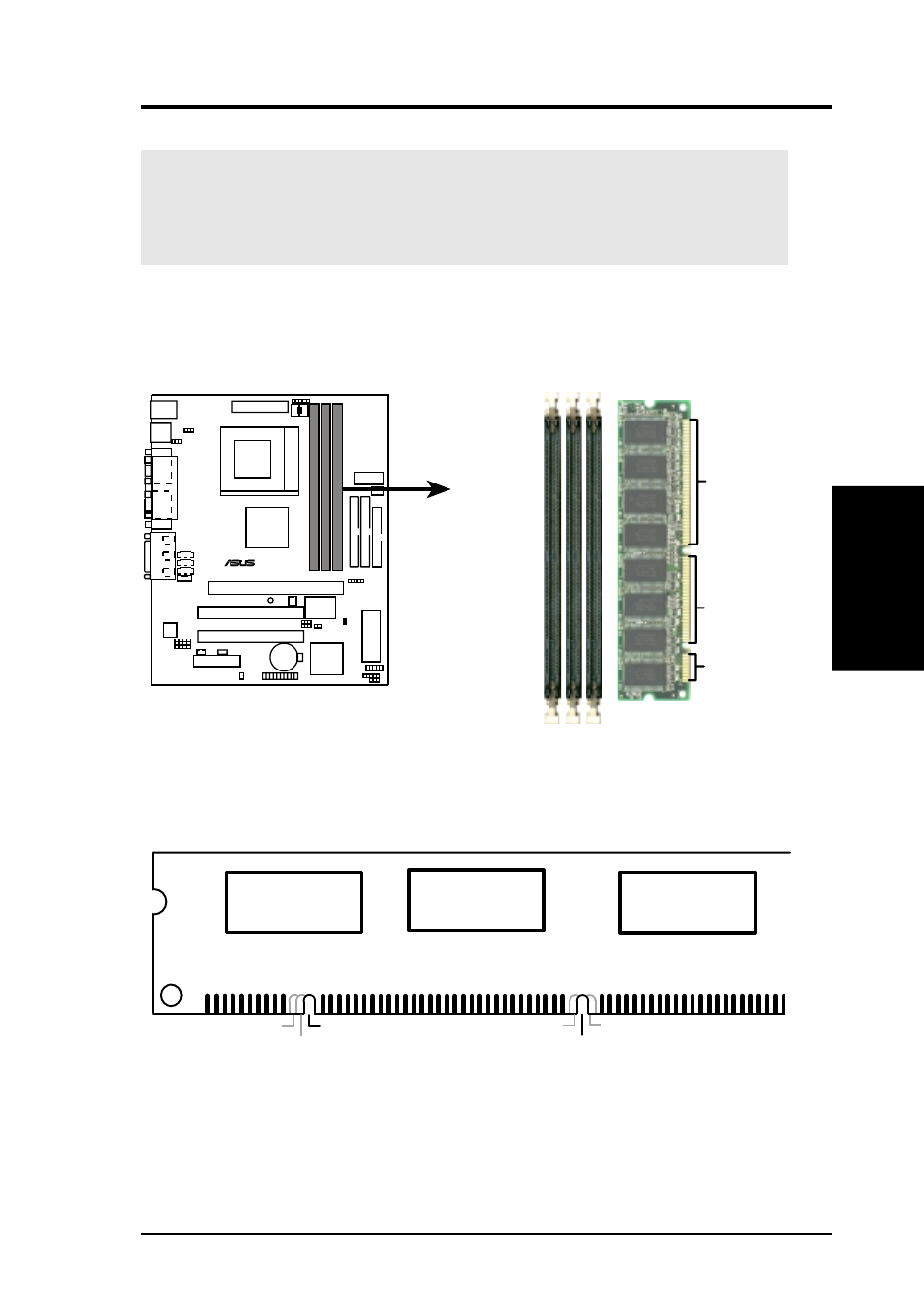 Hardware setup, Cuv4x-m 168-pin dimm sockets | Asus CUV4X-M User Manual | Page 23 / 104