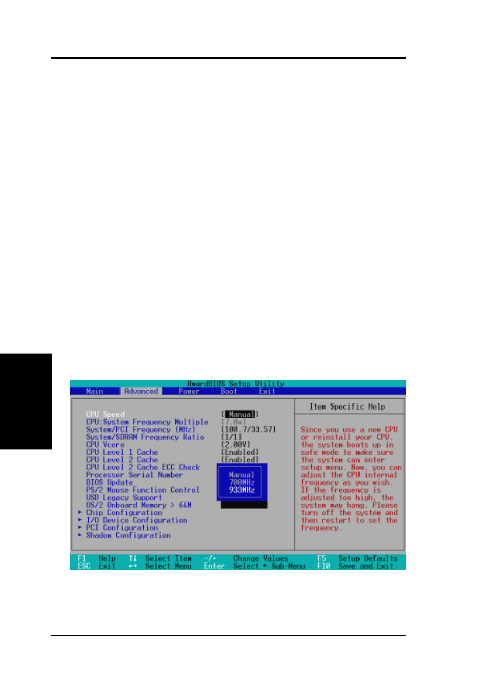 Bios setup | Asus CUV4X-M User Manual | Page 58 / 104
