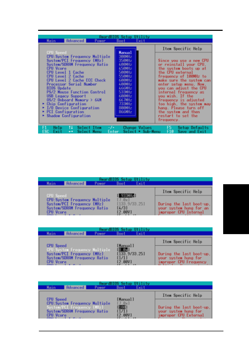Bios setup | Asus CUV4X-M User Manual | Page 59 / 104