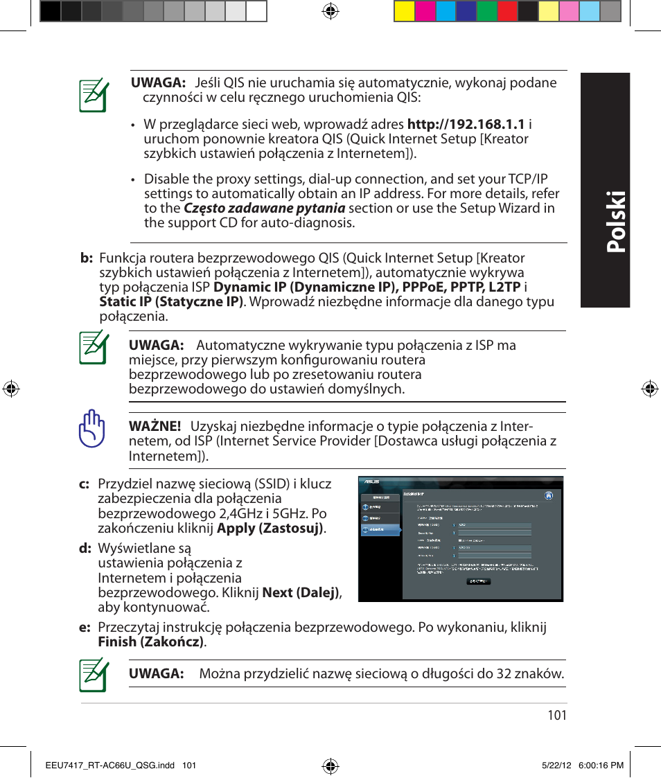 Polsk i | Asus RT-AC66U User Manual | Page 101 / 194