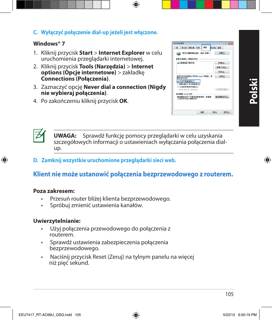 Polsk i | Asus RT-AC66U User Manual | Page 105 / 194