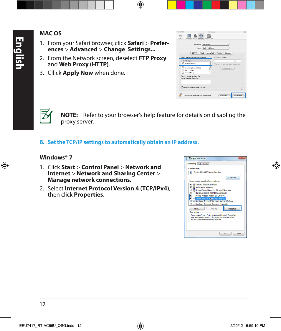 English | Asus RT-AC66U User Manual | Page 12 / 194