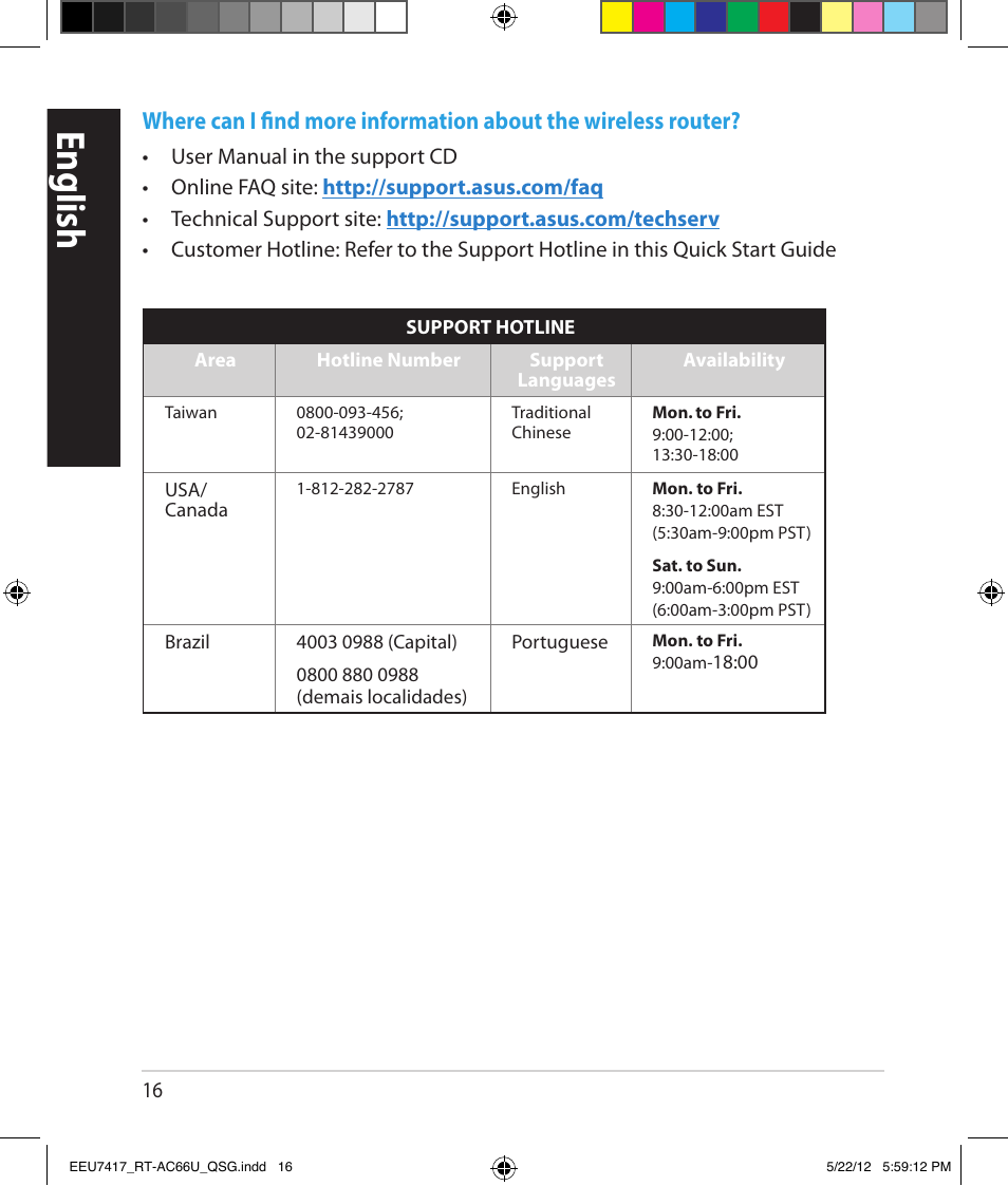 English | Asus RT-AC66U User Manual | Page 16 / 194