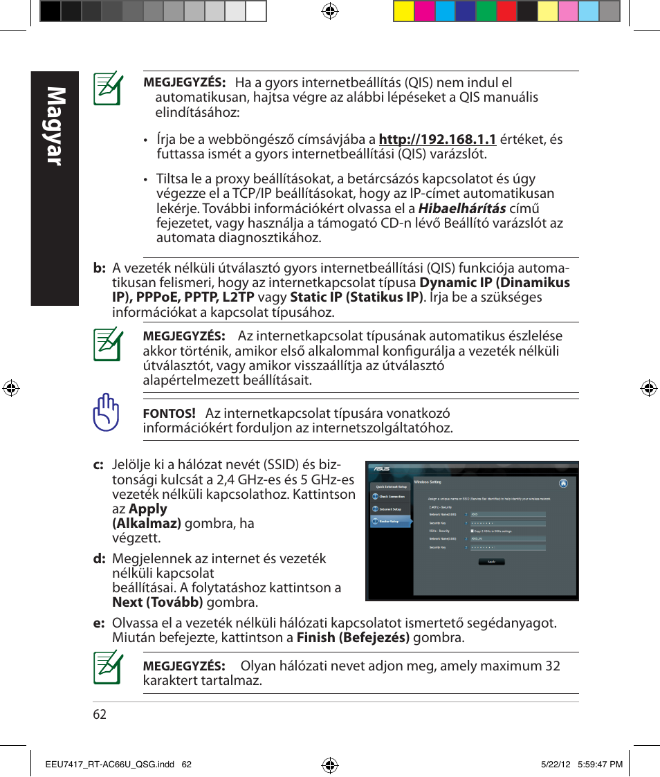 Magy ar | Asus RT-AC66U User Manual | Page 62 / 194