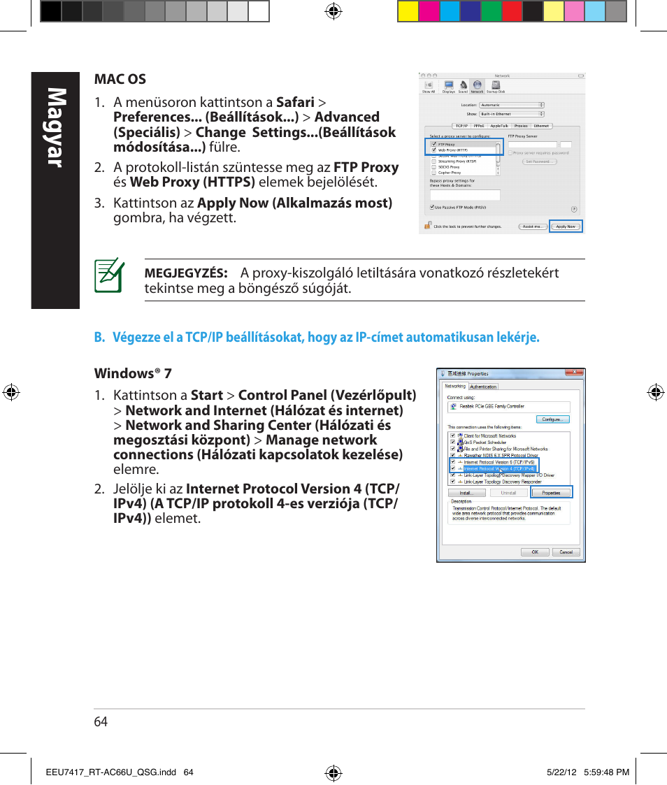 Magy ar | Asus RT-AC66U User Manual | Page 64 / 194