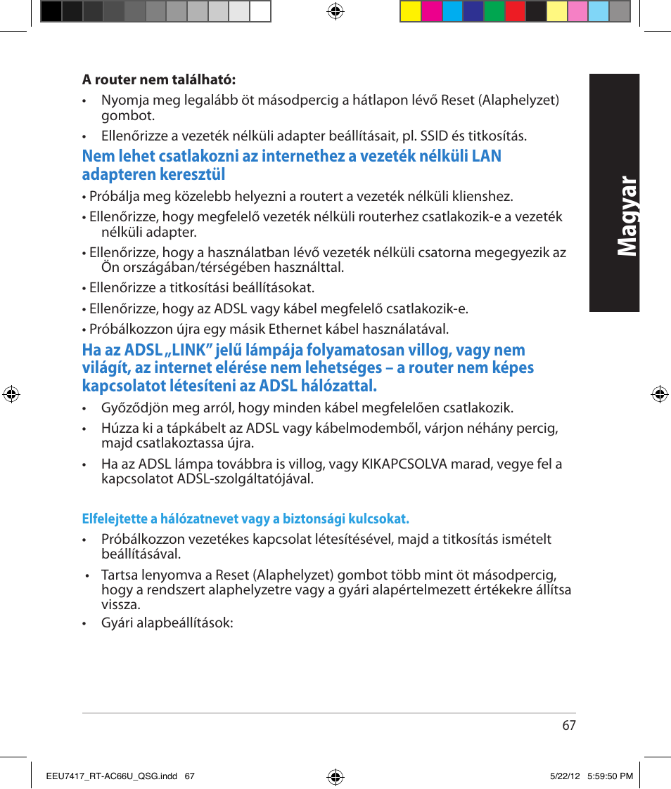 Magy ar | Asus RT-AC66U User Manual | Page 67 / 194