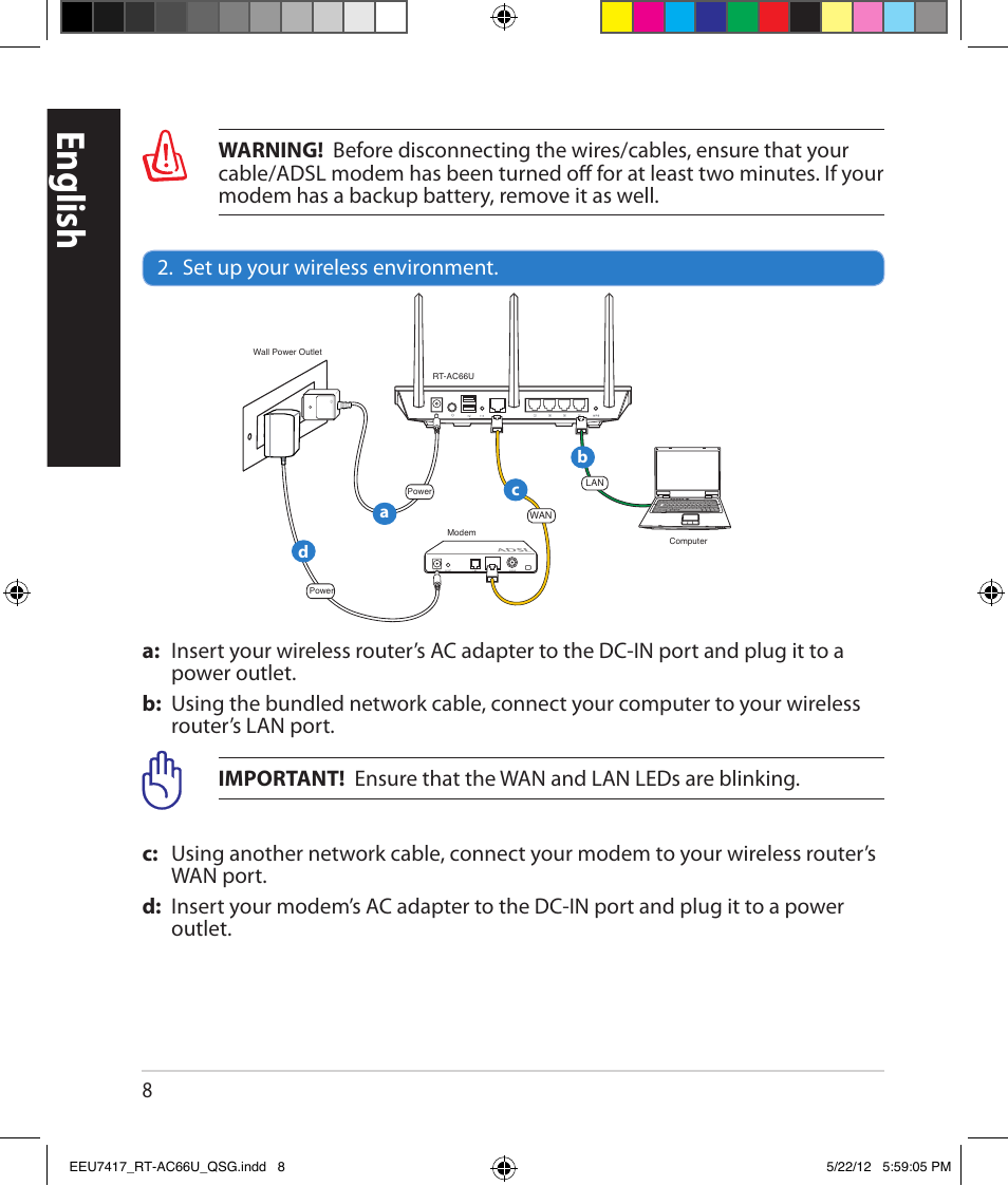 English | Asus RT-AC66U User Manual | Page 8 / 194