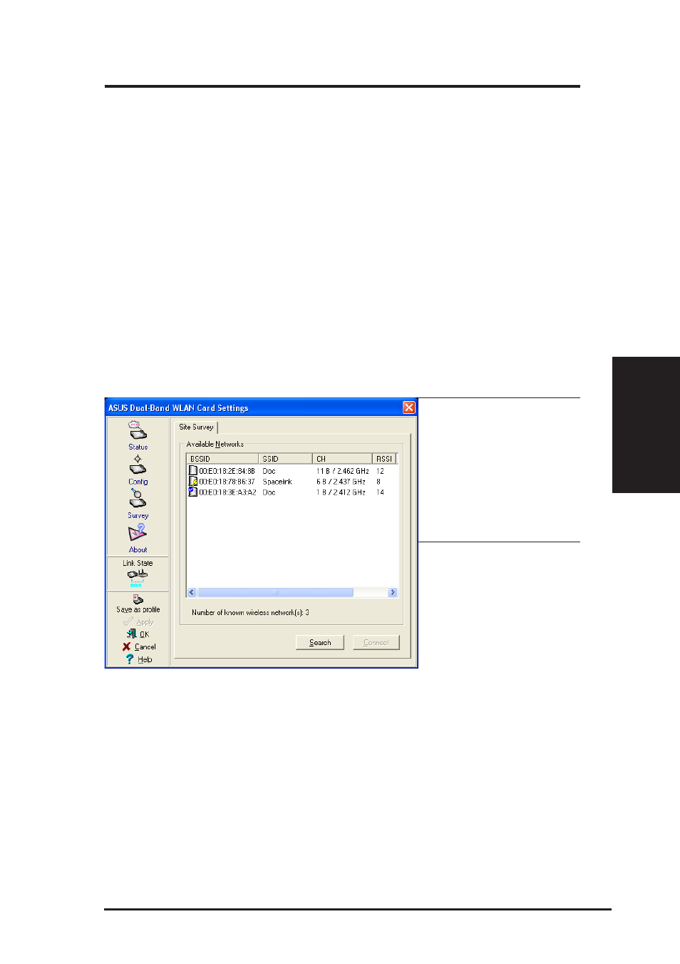 Chapter 3 - wireless lan reference | Asus B and W PCI CARD User Manual | Page 40 / 111