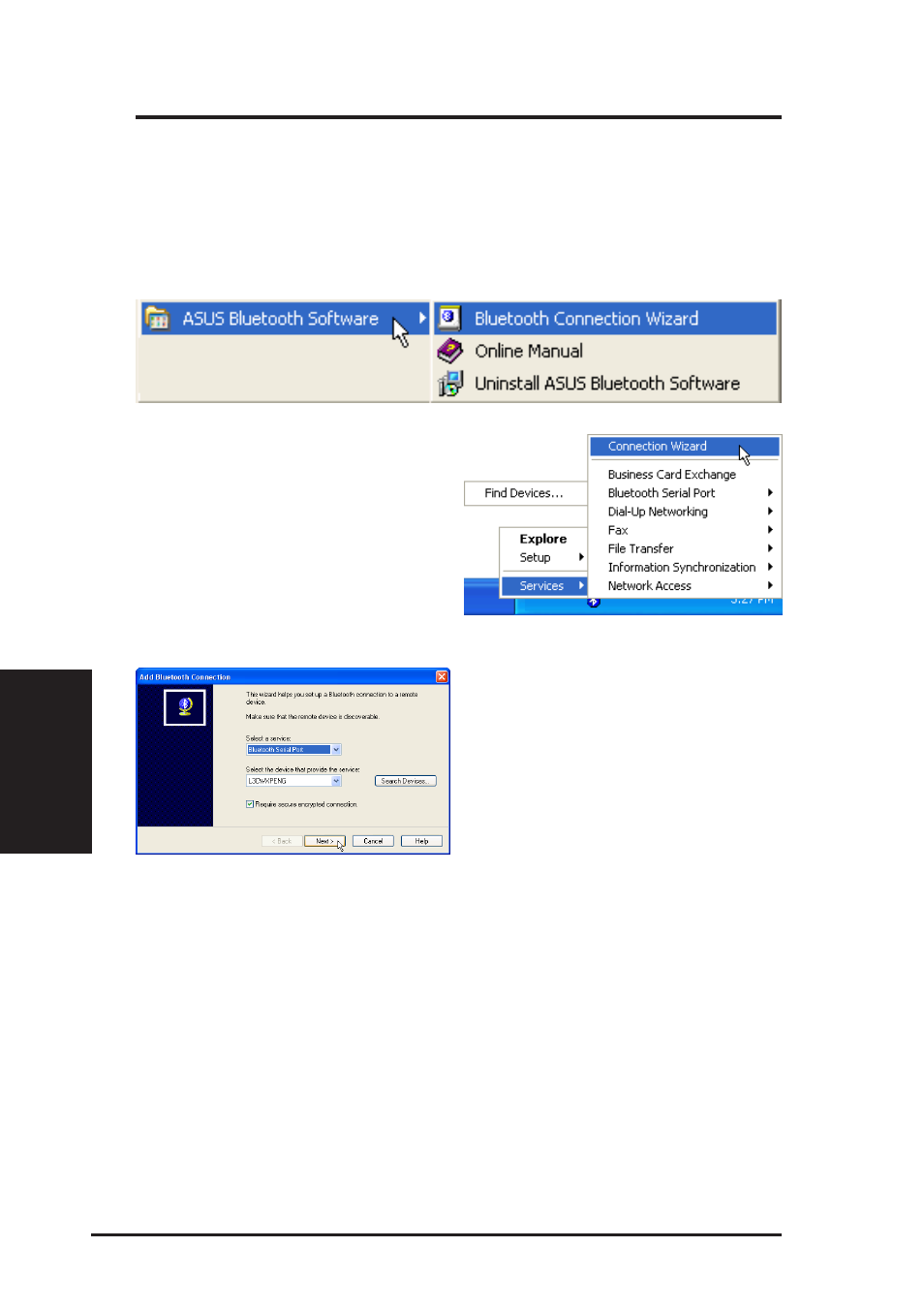 Chapter 4 - bluetooth reference | Asus B and W PCI CARD User Manual | Page 67 / 111