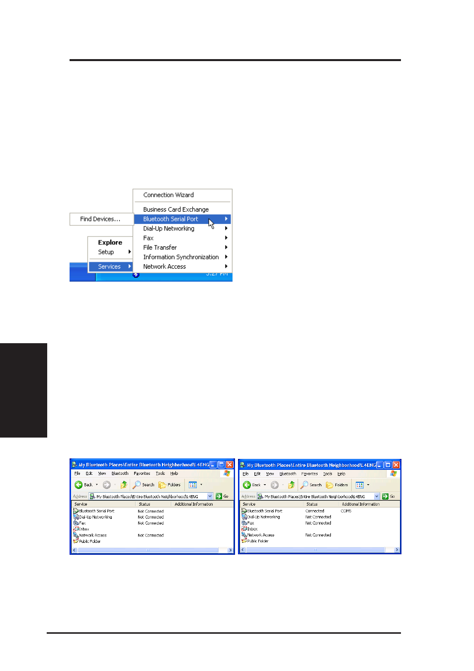 Chapter 4 - bluetooth reference | Asus B and W PCI CARD User Manual | Page 73 / 111