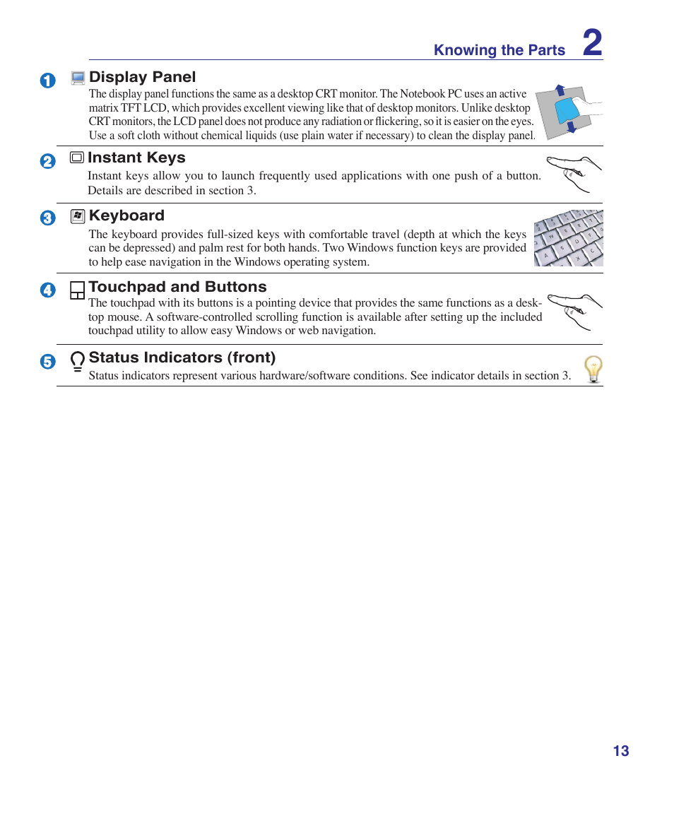 Asus X51R User Manual | Page 13 / 83