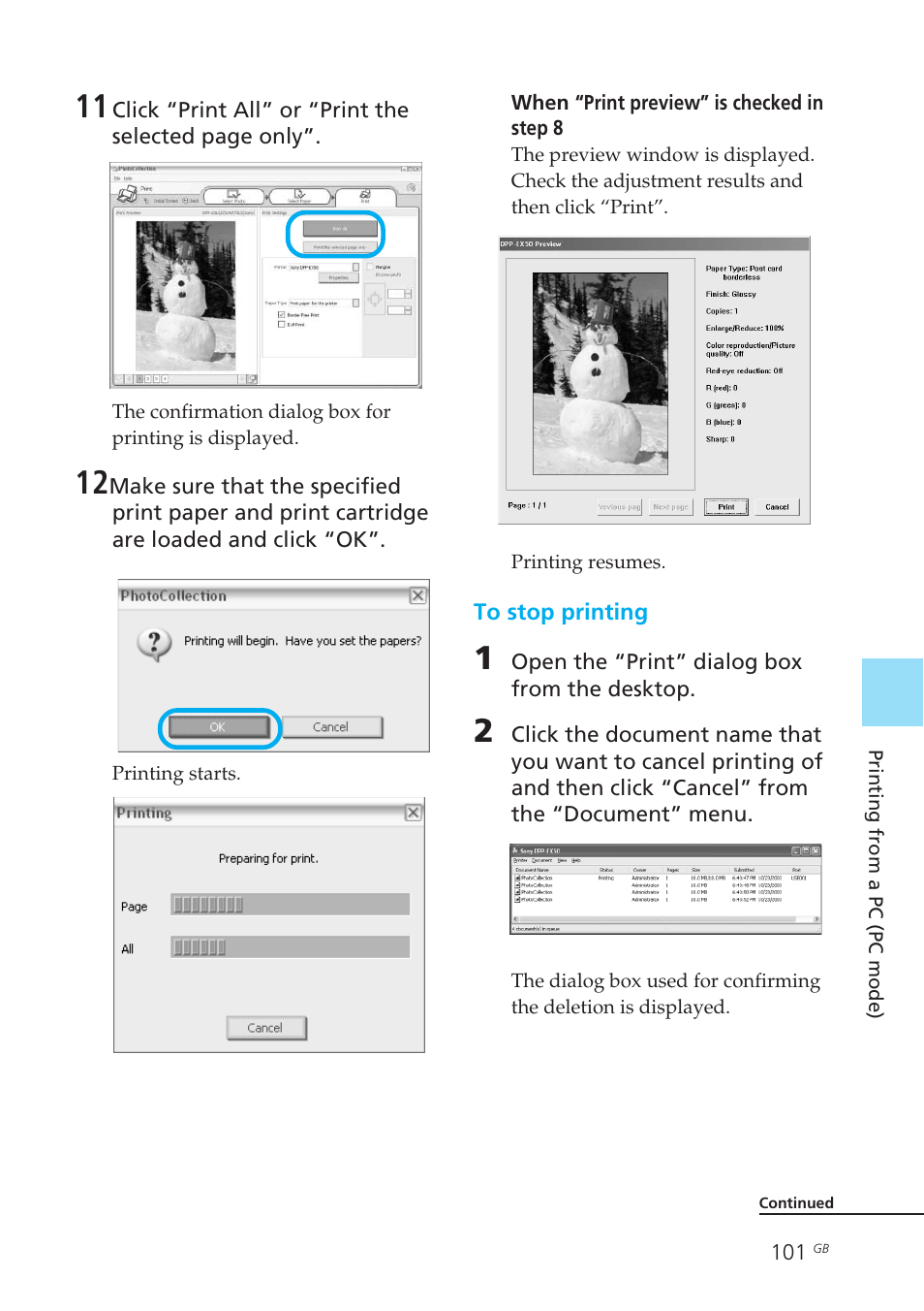 Sony DPP-EX50 User Manual | Page 101 / 144