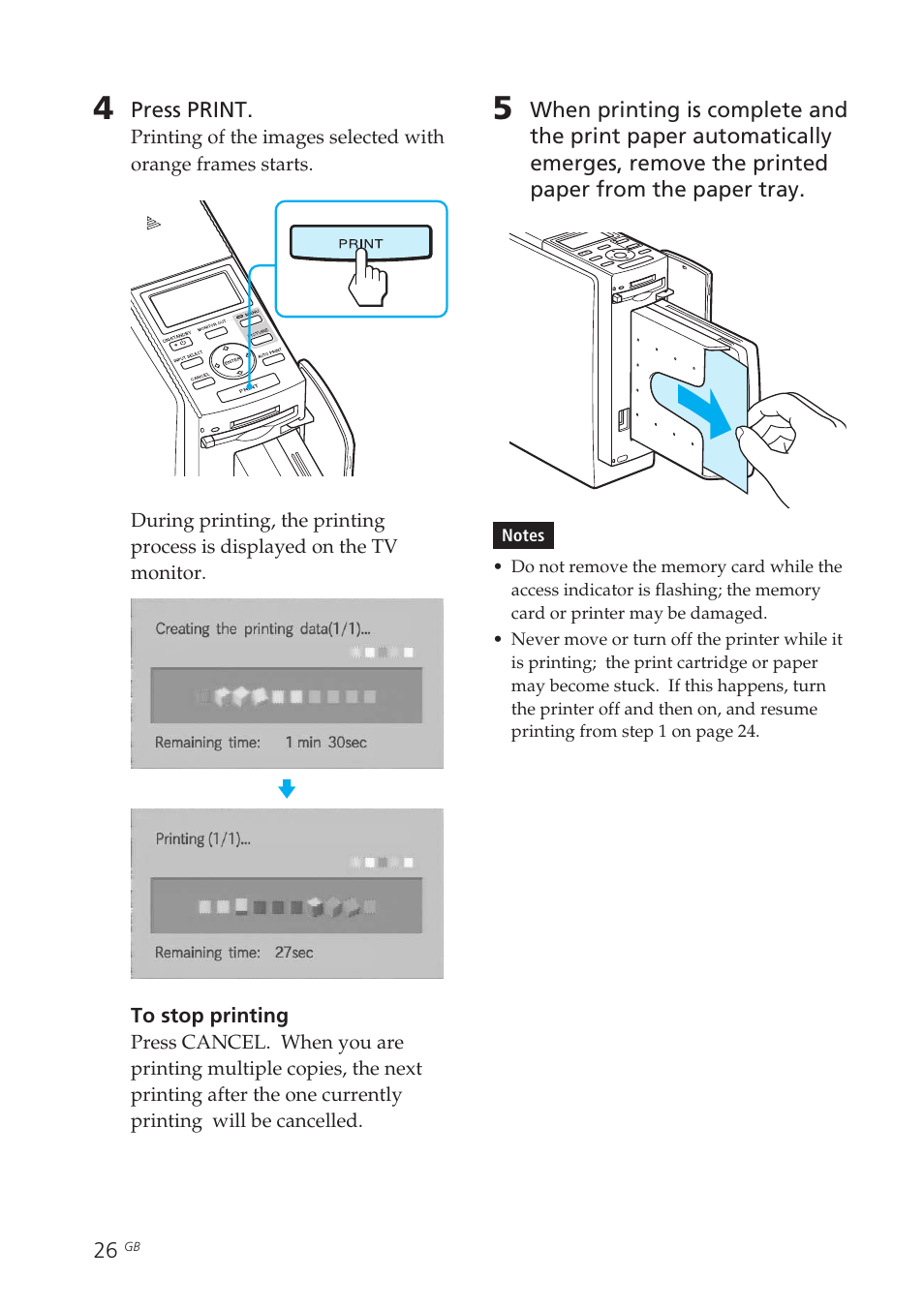 Sony DPP-EX50 User Manual | Page 26 / 144